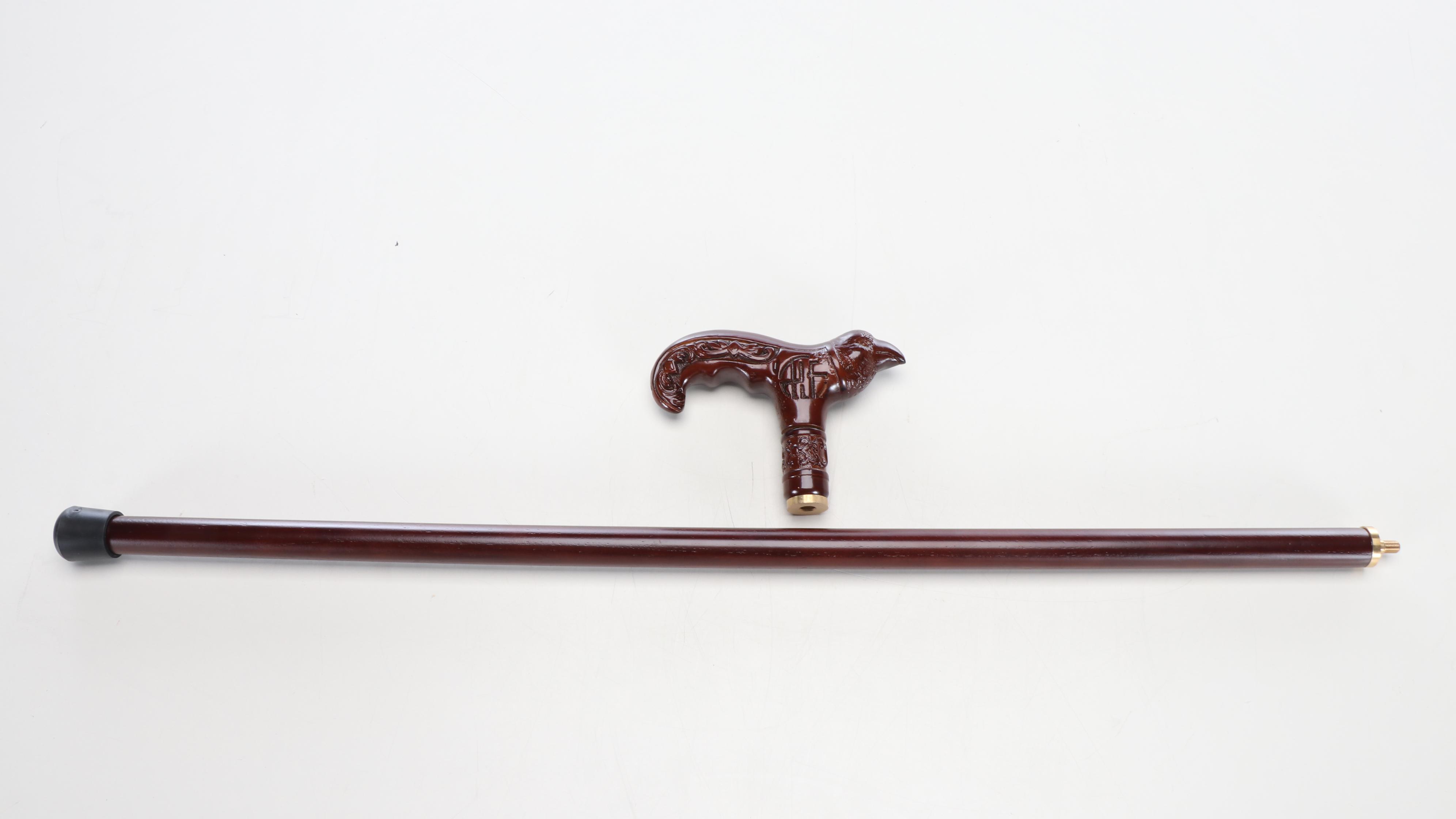 Wooden Bird Handle Derby Cane