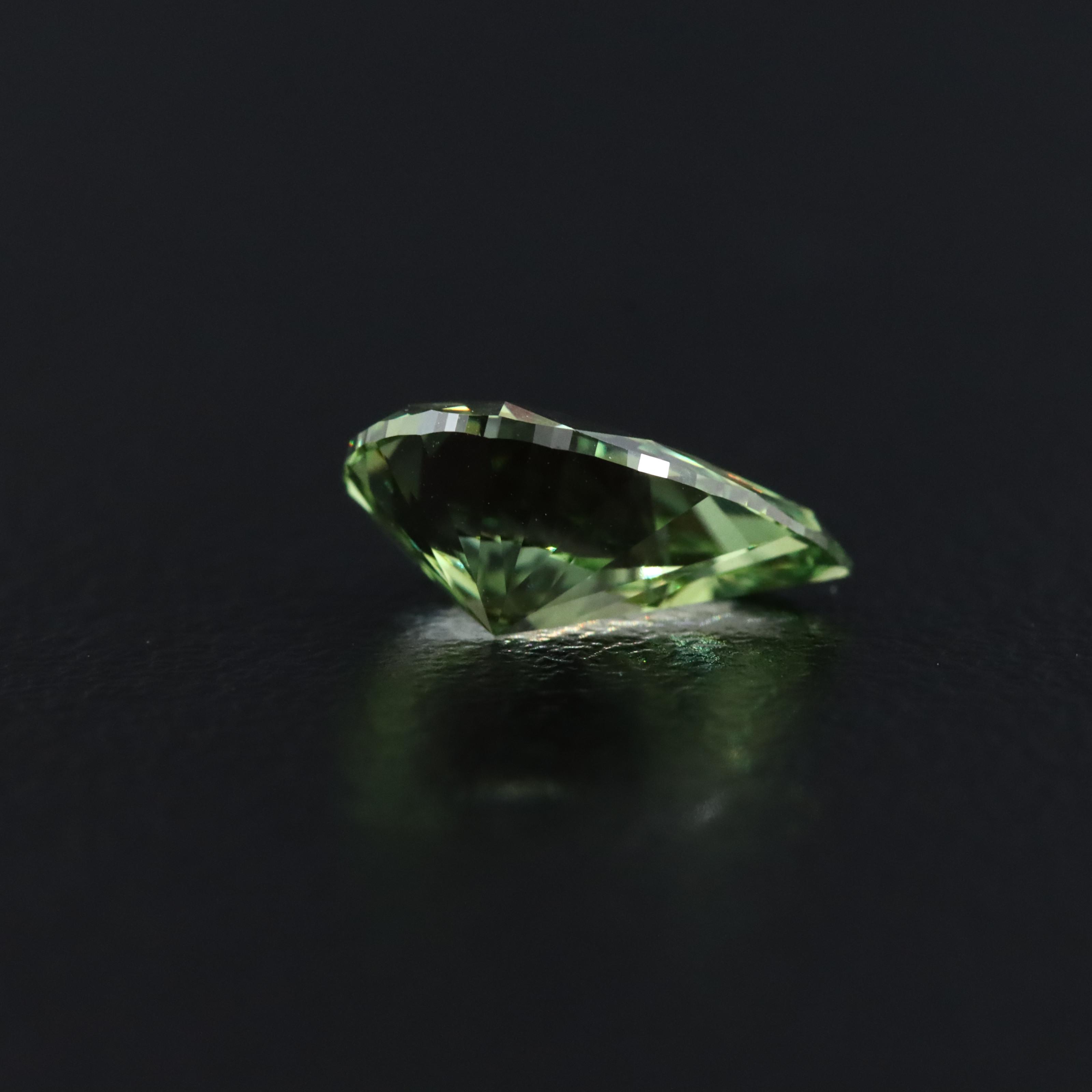 Loose 1.12 CT Lab Grown Fancy Green Diamond with IGI Report