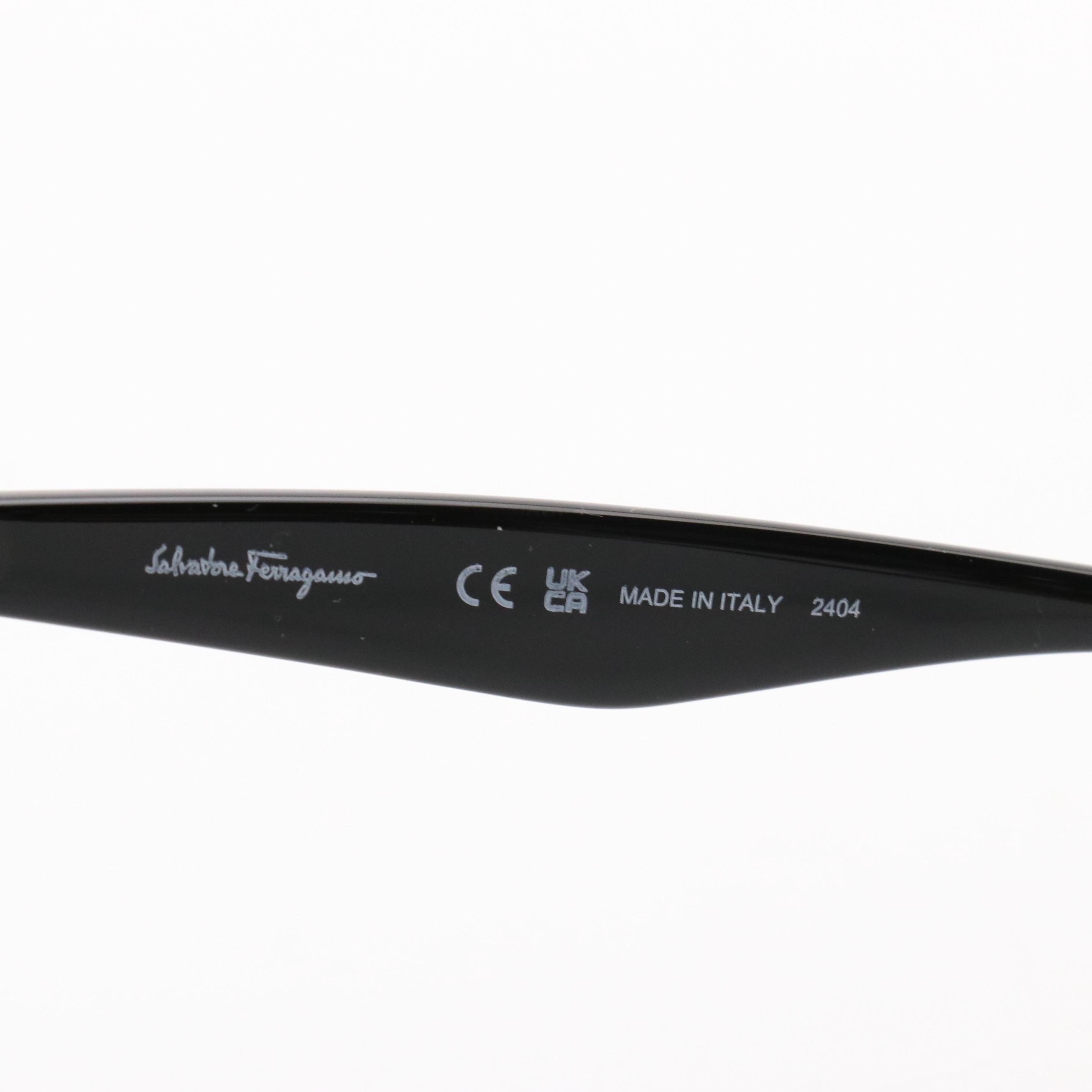 Salvatore Ferragamo SF1072S Black Gradient Lens Square Sunglasses in Case & Box