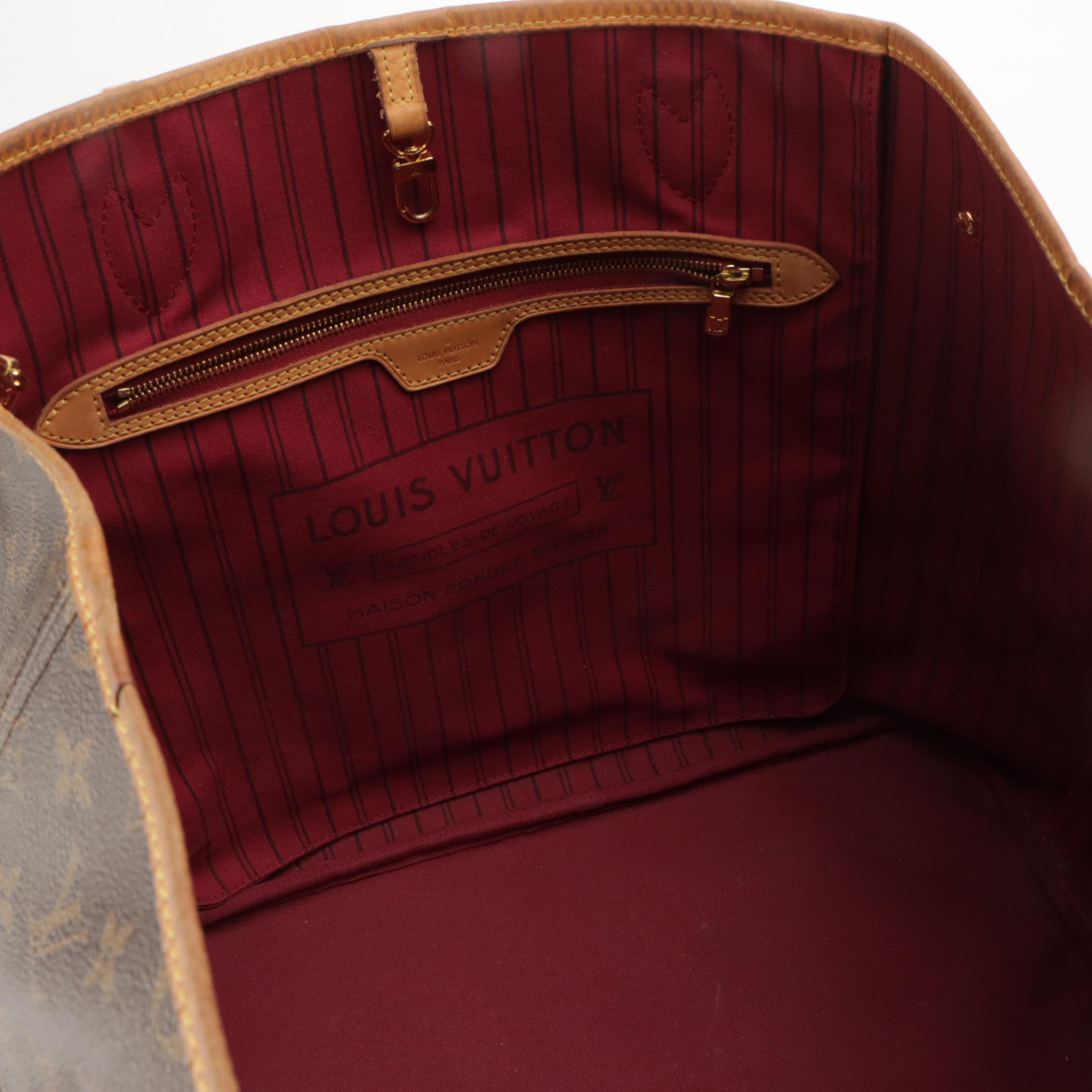 Louis Vuitton Neverfull GM Tote and Zip Pouch in Monogram Canvas and Leather