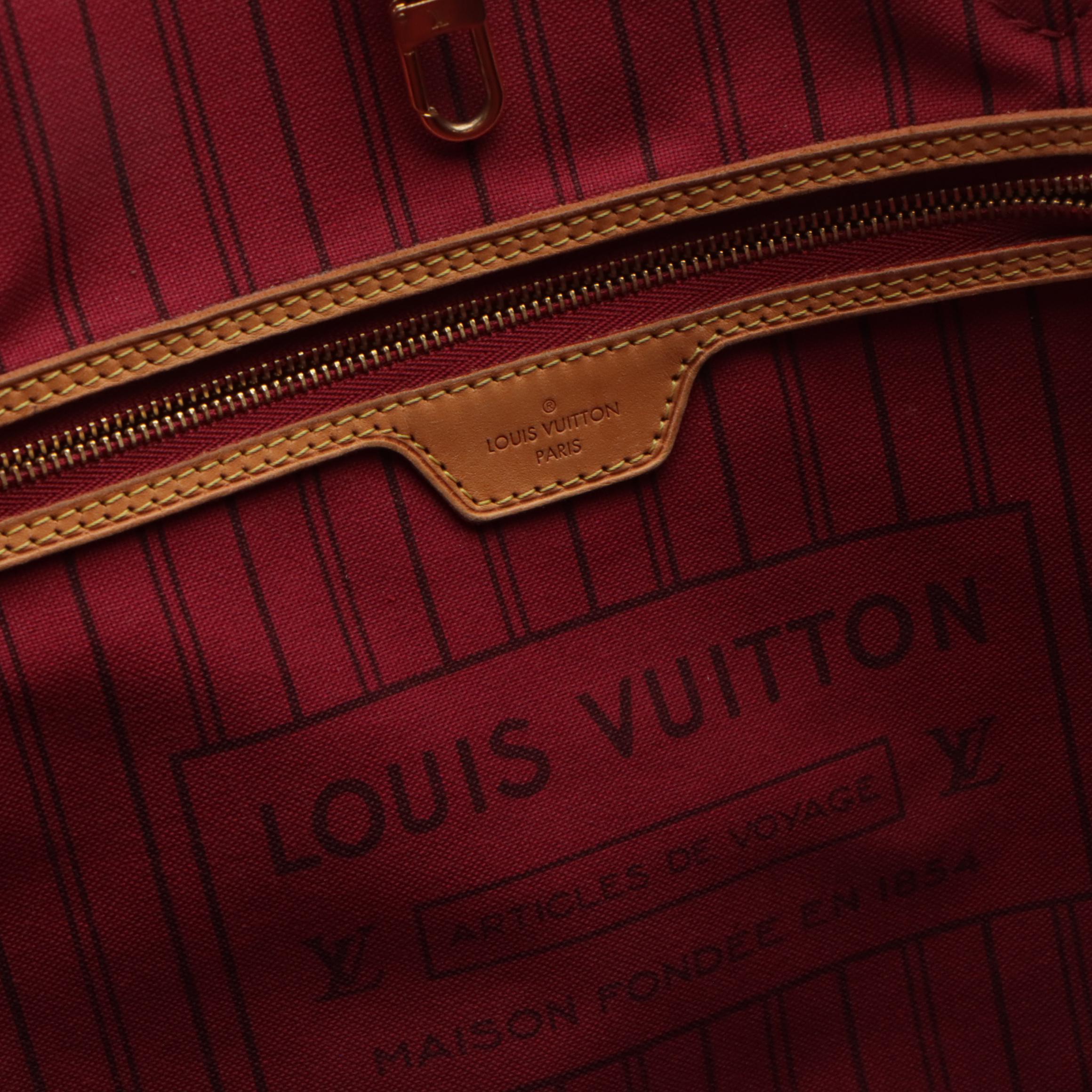 Louis Vuitton Neverfull GM Tote and Zip Pouch in Monogram Canvas and Leather