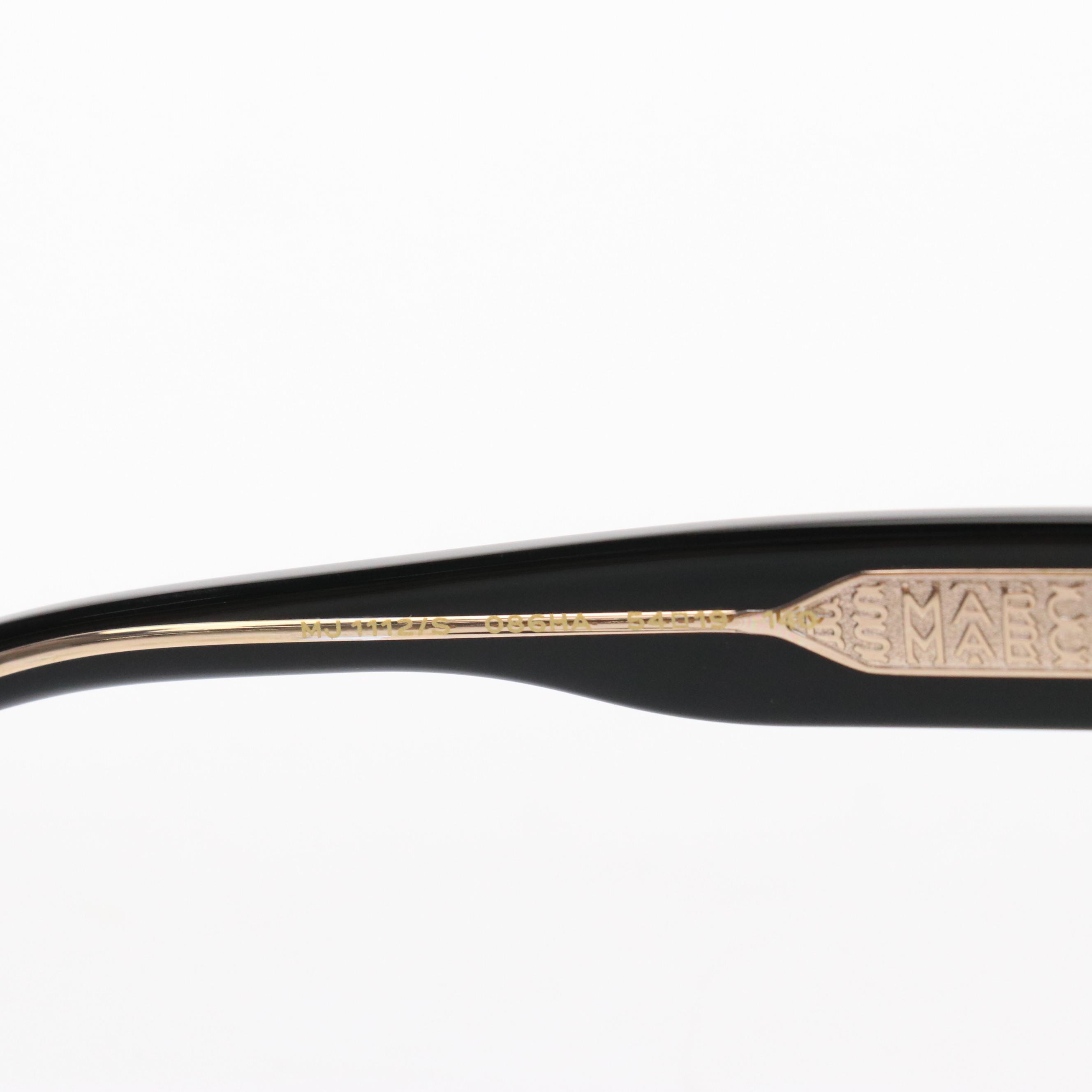 Marc Jacobs MJ1112/S Havana Cat Eye Sunglasses with Case and Box