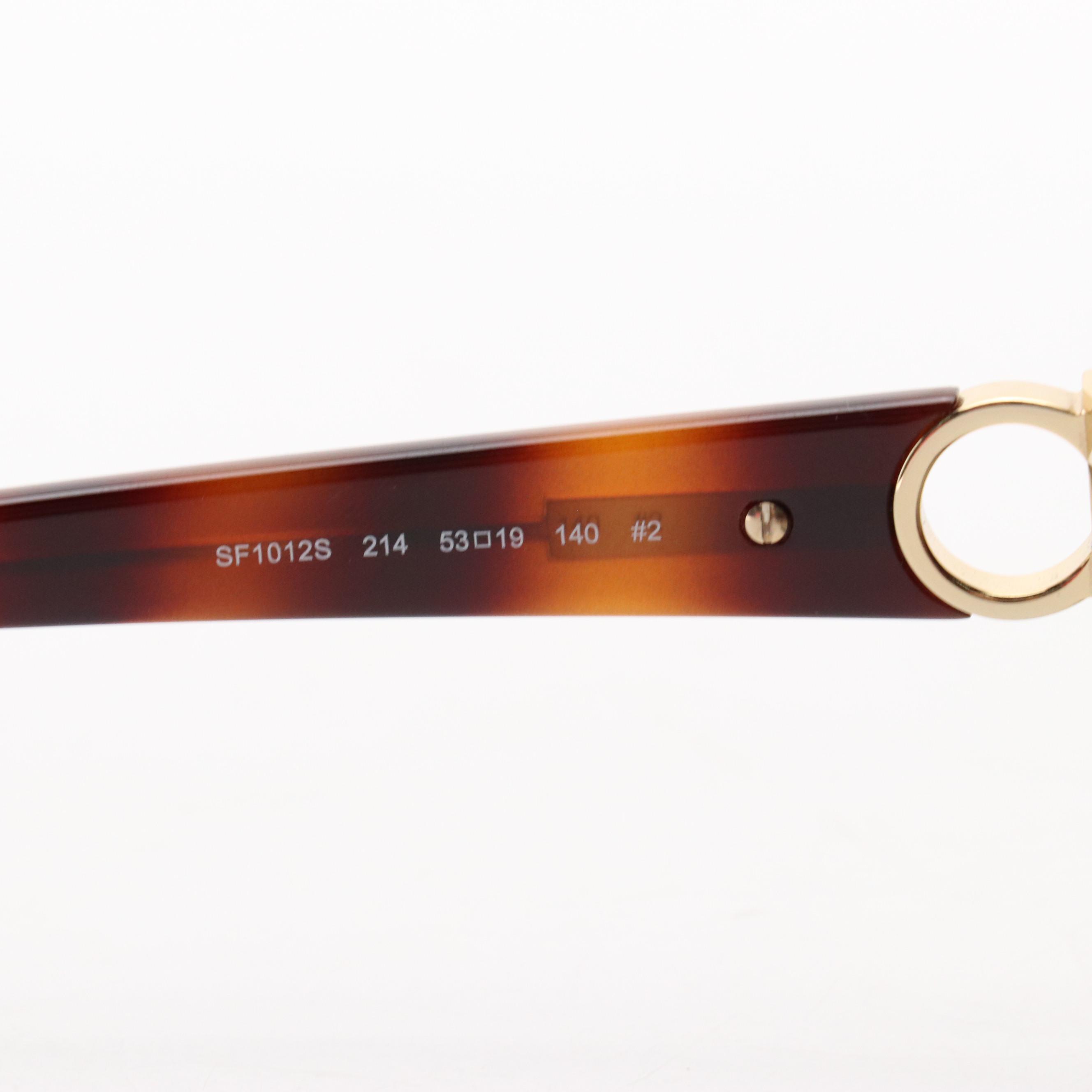 Salvatore Ferragamo SF1012S Havana Sunglasses with Case and Box