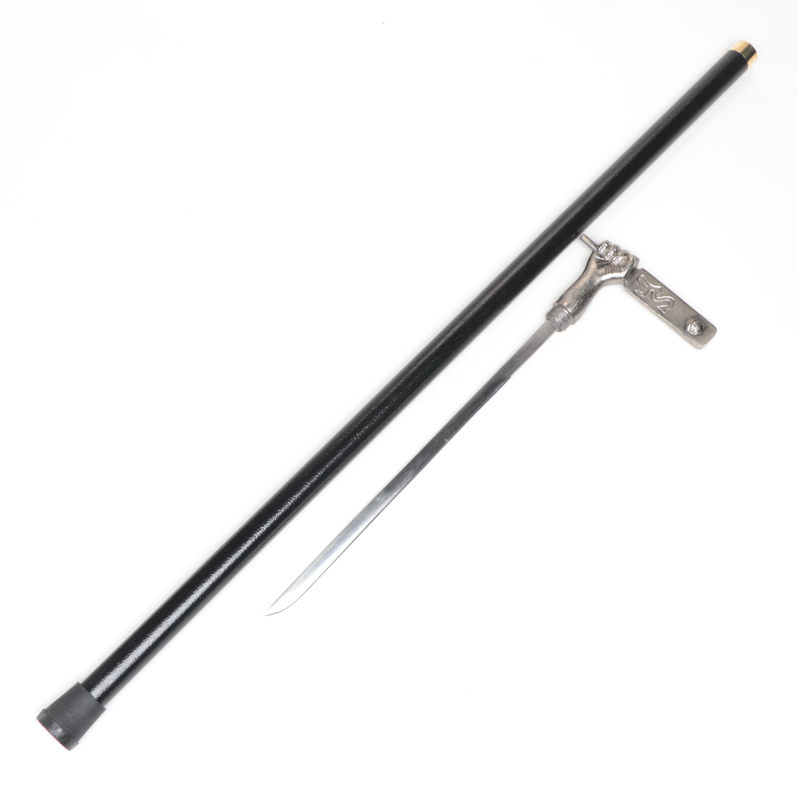 Cricket Paddle Handled Sword Cane