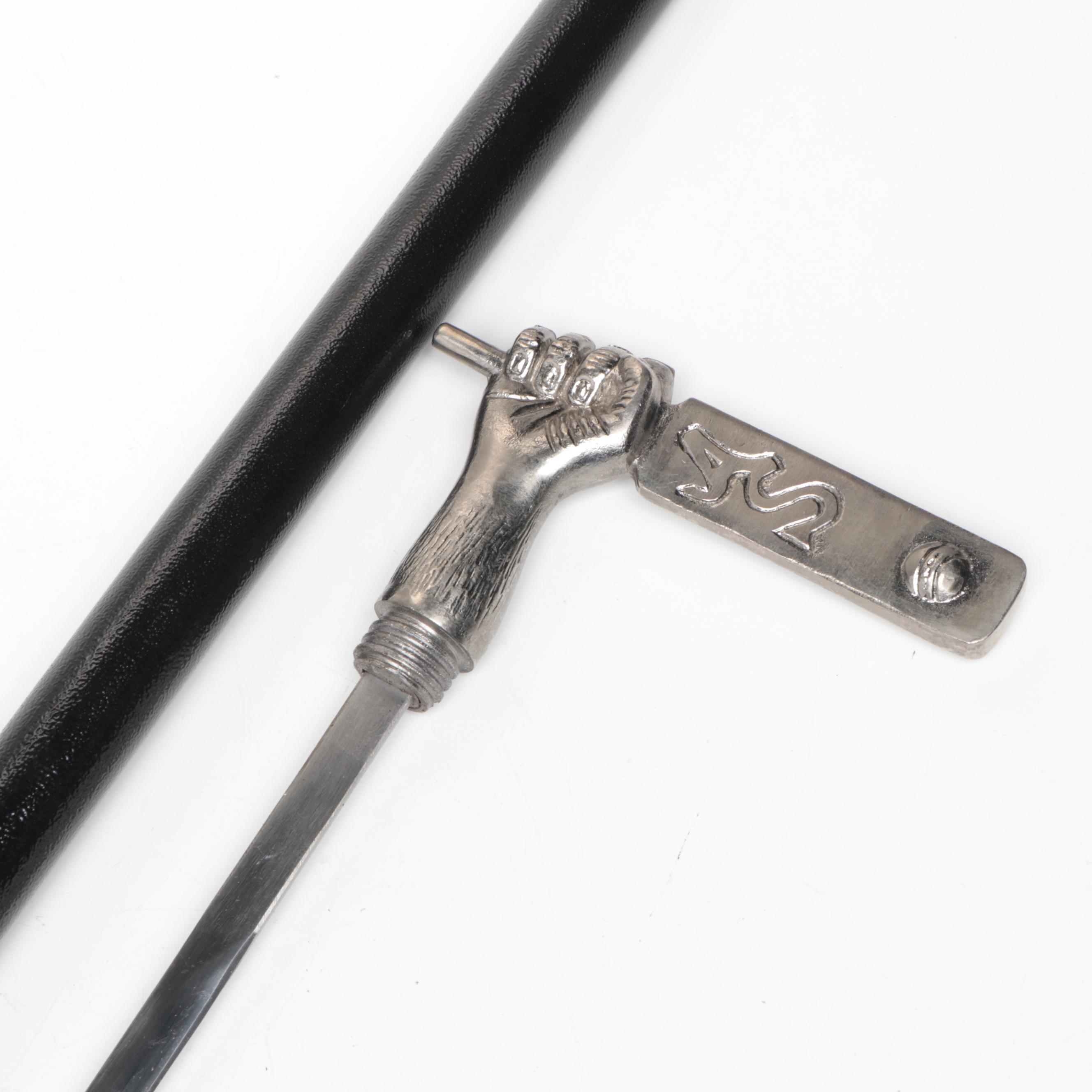 Cricket Paddle Handled Sword Cane