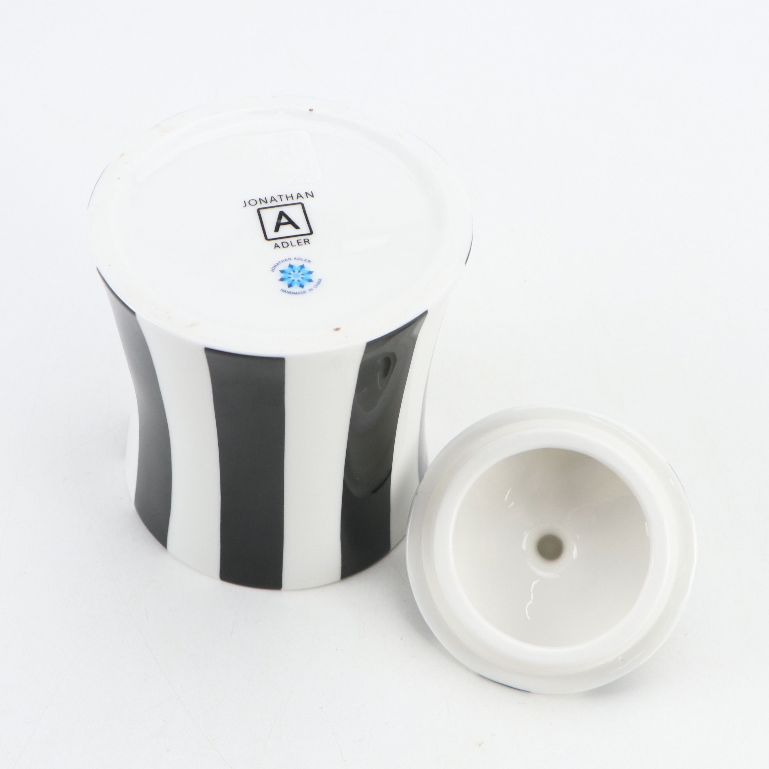 Jonathan Adler "Gummies" Ceramic Candy Jar with Metal and Plastic Kaleidoscope