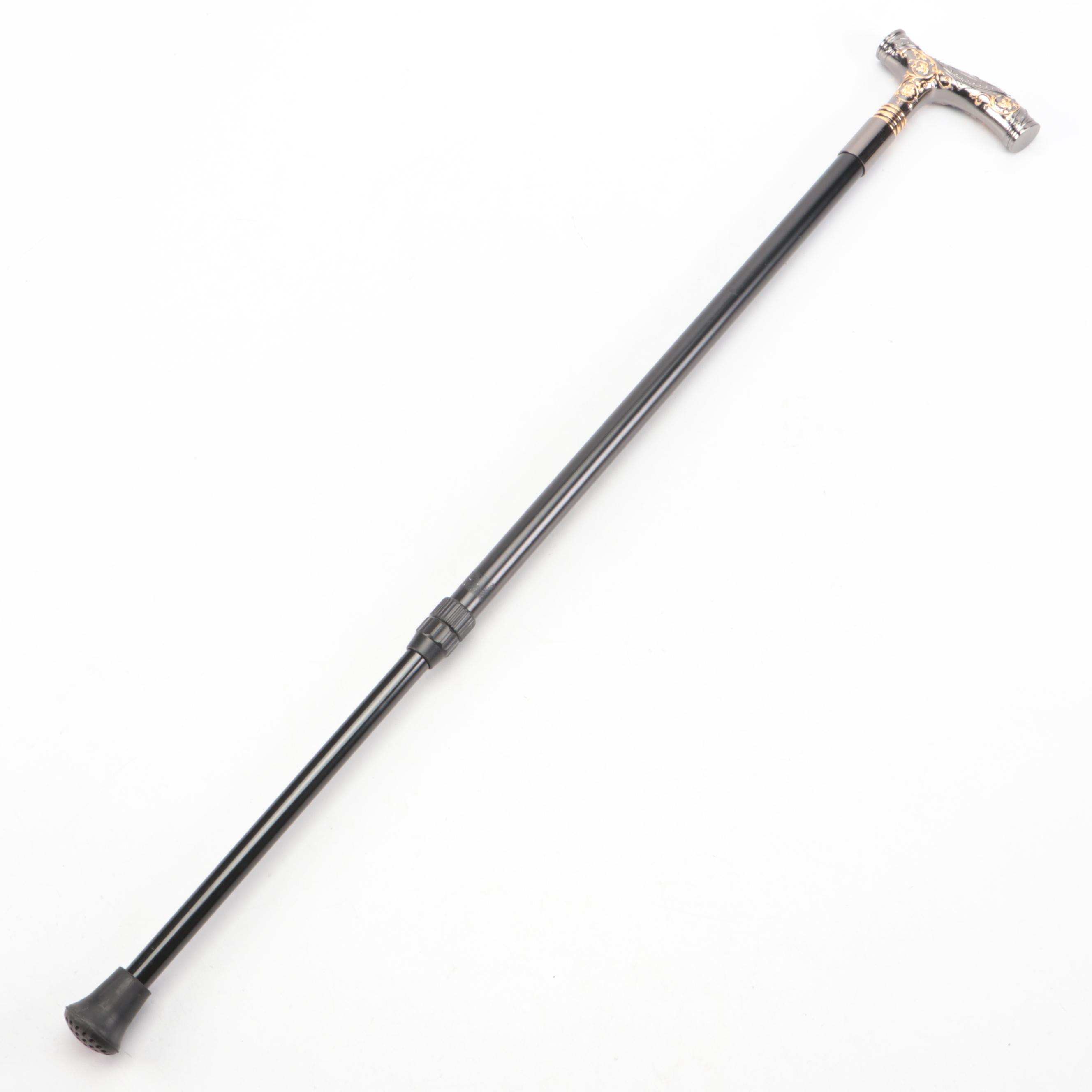 Two-Toned Derby Handled Adjustable Sword Cane