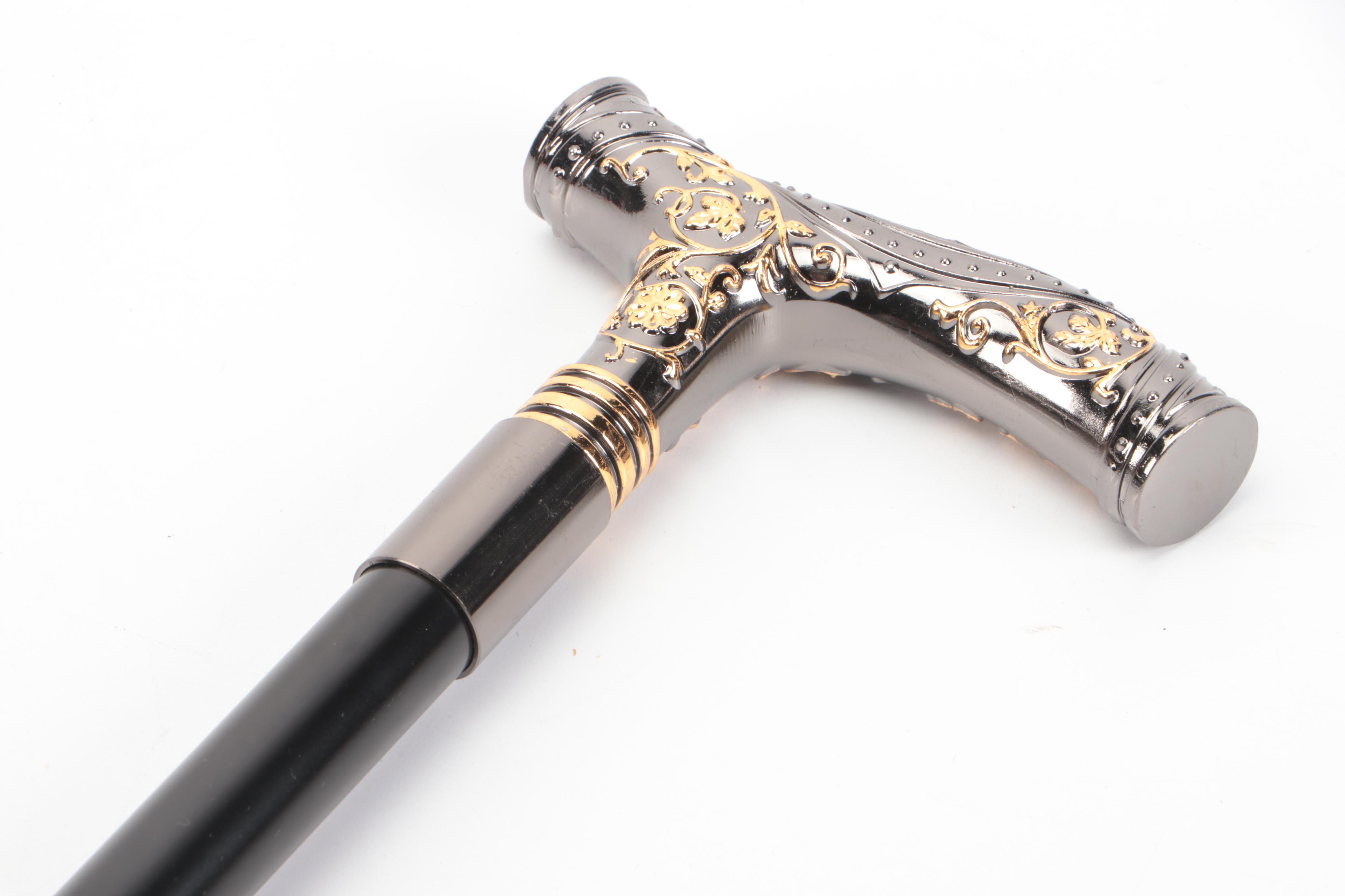 Two-Toned Derby Handled Adjustable Sword Cane
