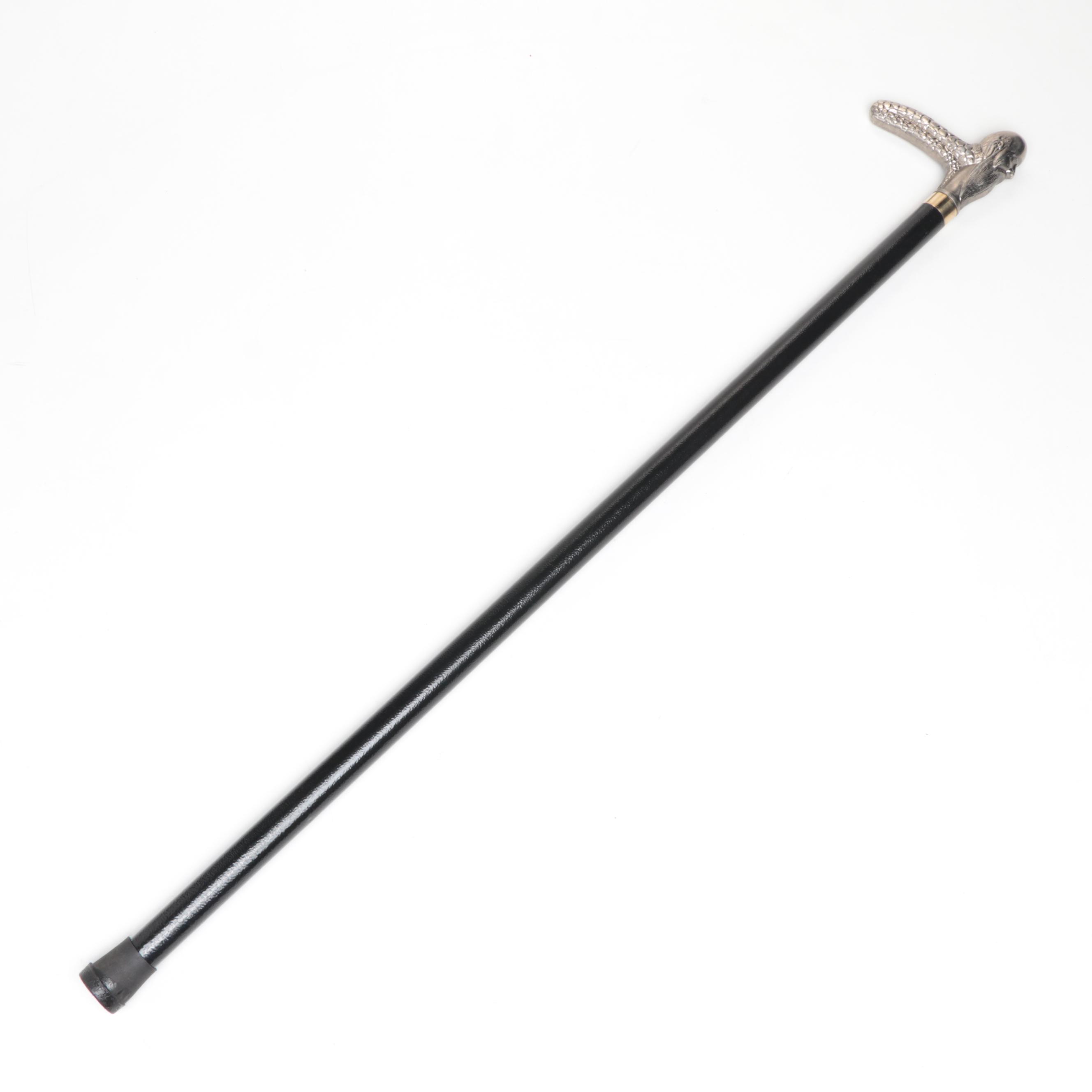 Figural Derby Handled Sword Cane