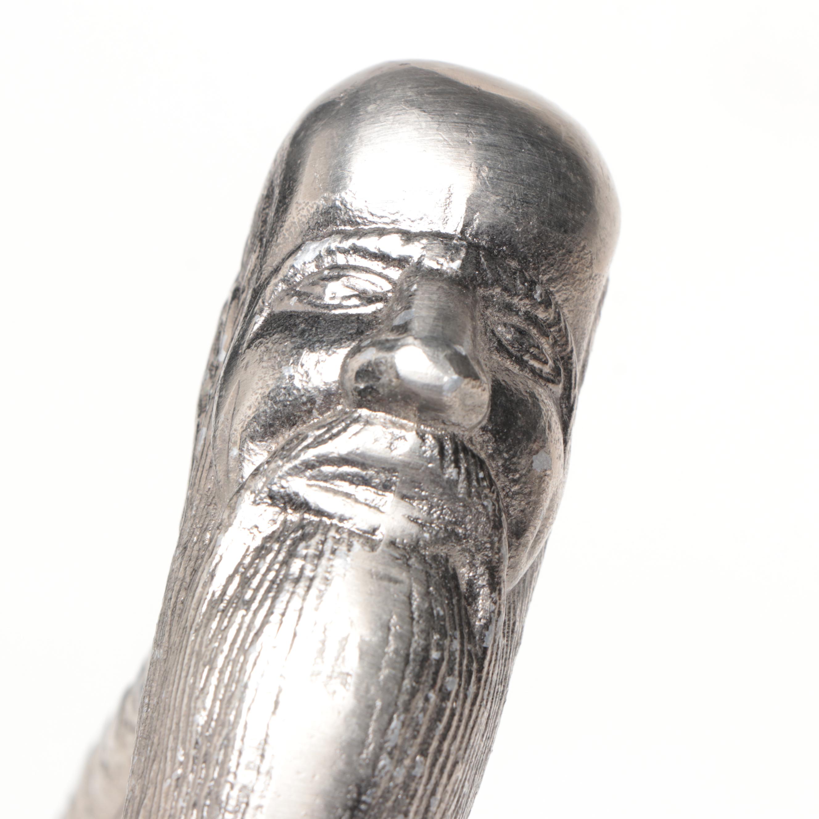 Figural Derby Handled Sword Cane