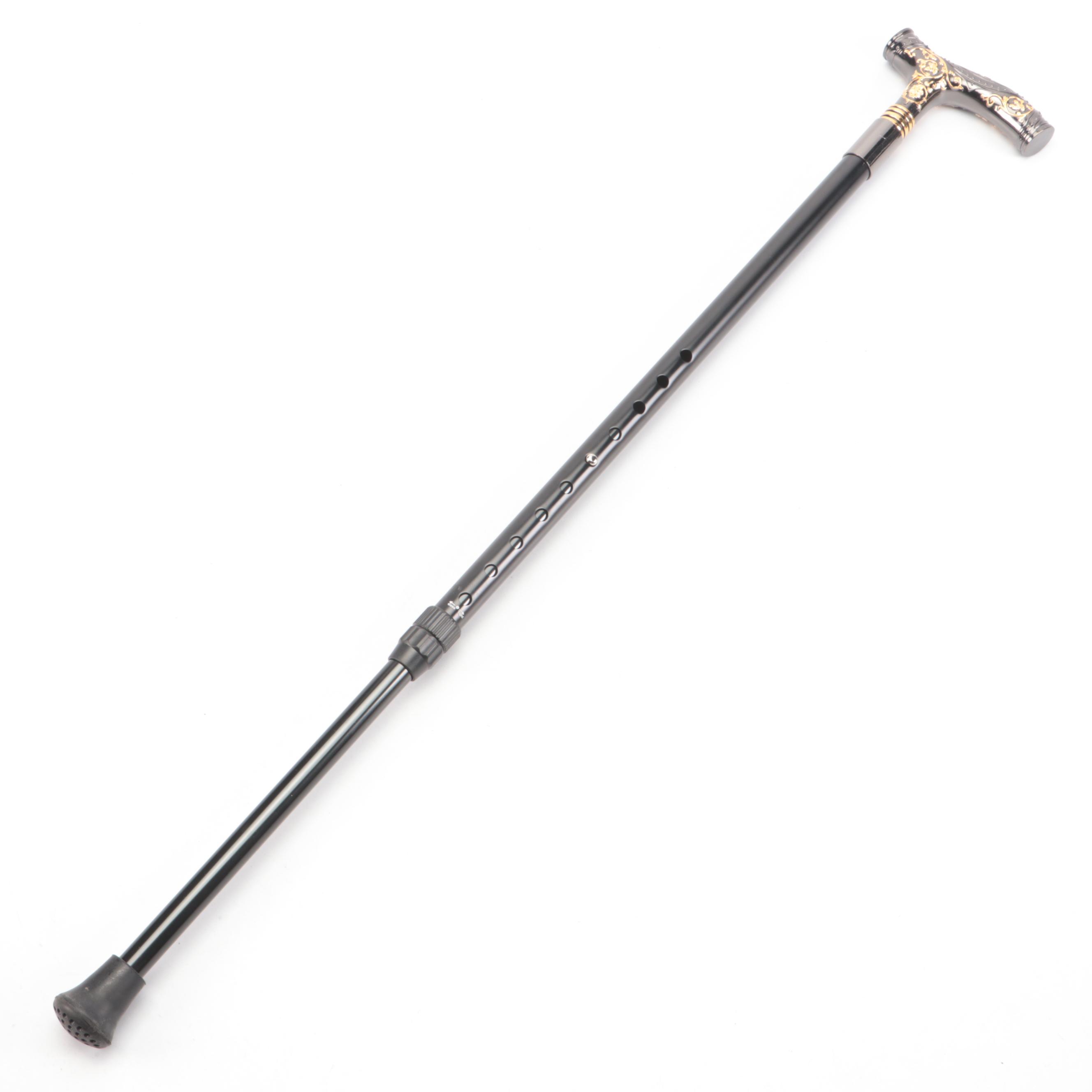 Two-Toned Derby Handled Adjustable Sword Cane