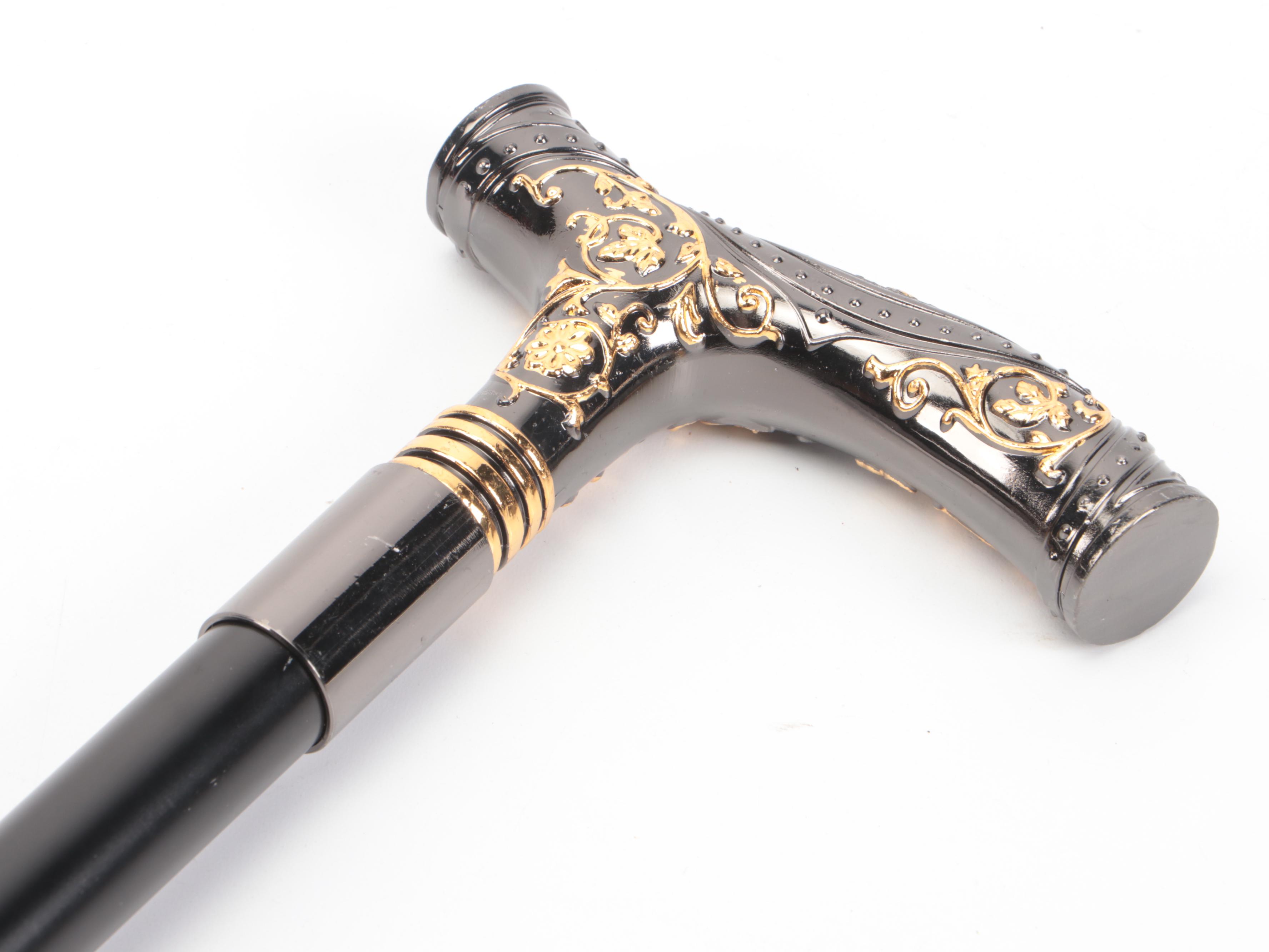 Two-Toned Derby Handled Adjustable Sword Cane