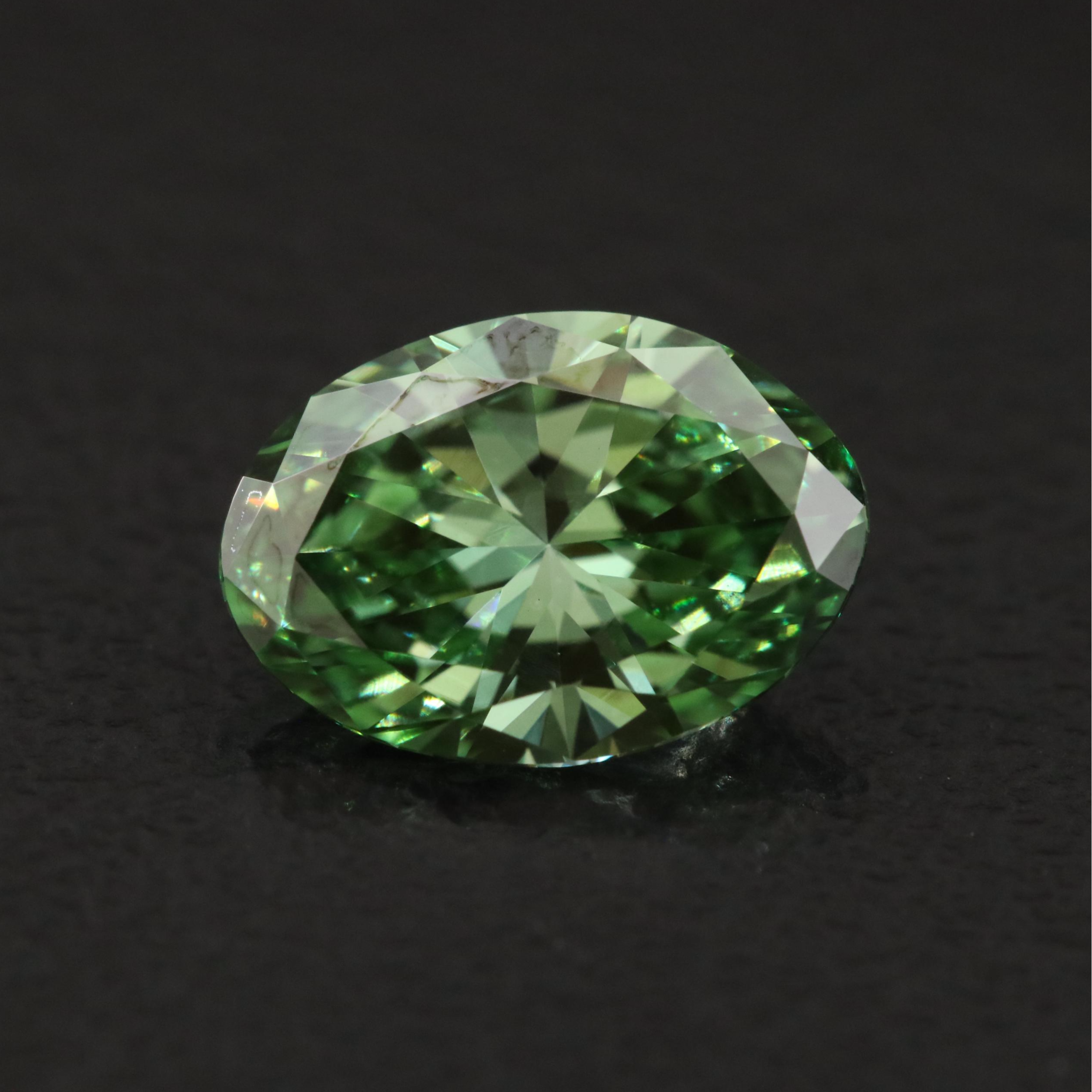 Loose 1.15 CT Lab Grown Fancy Green Diamond with IGI Report