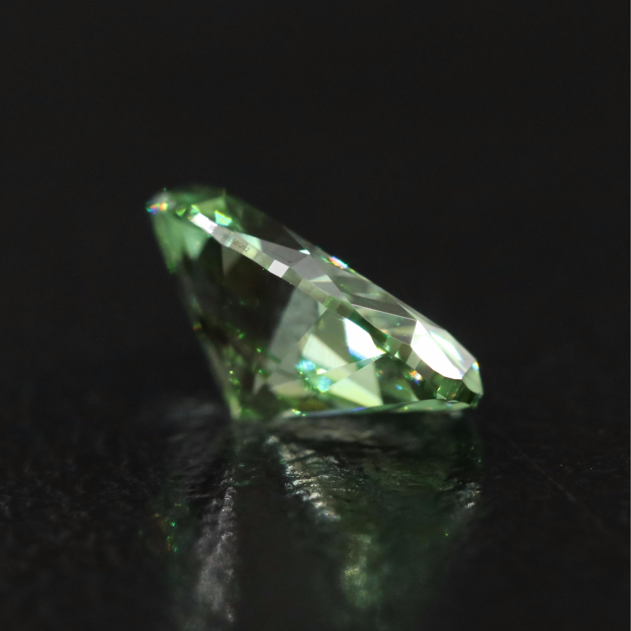 Loose 1.15 CT Lab Grown Fancy Green Diamond with IGI Report