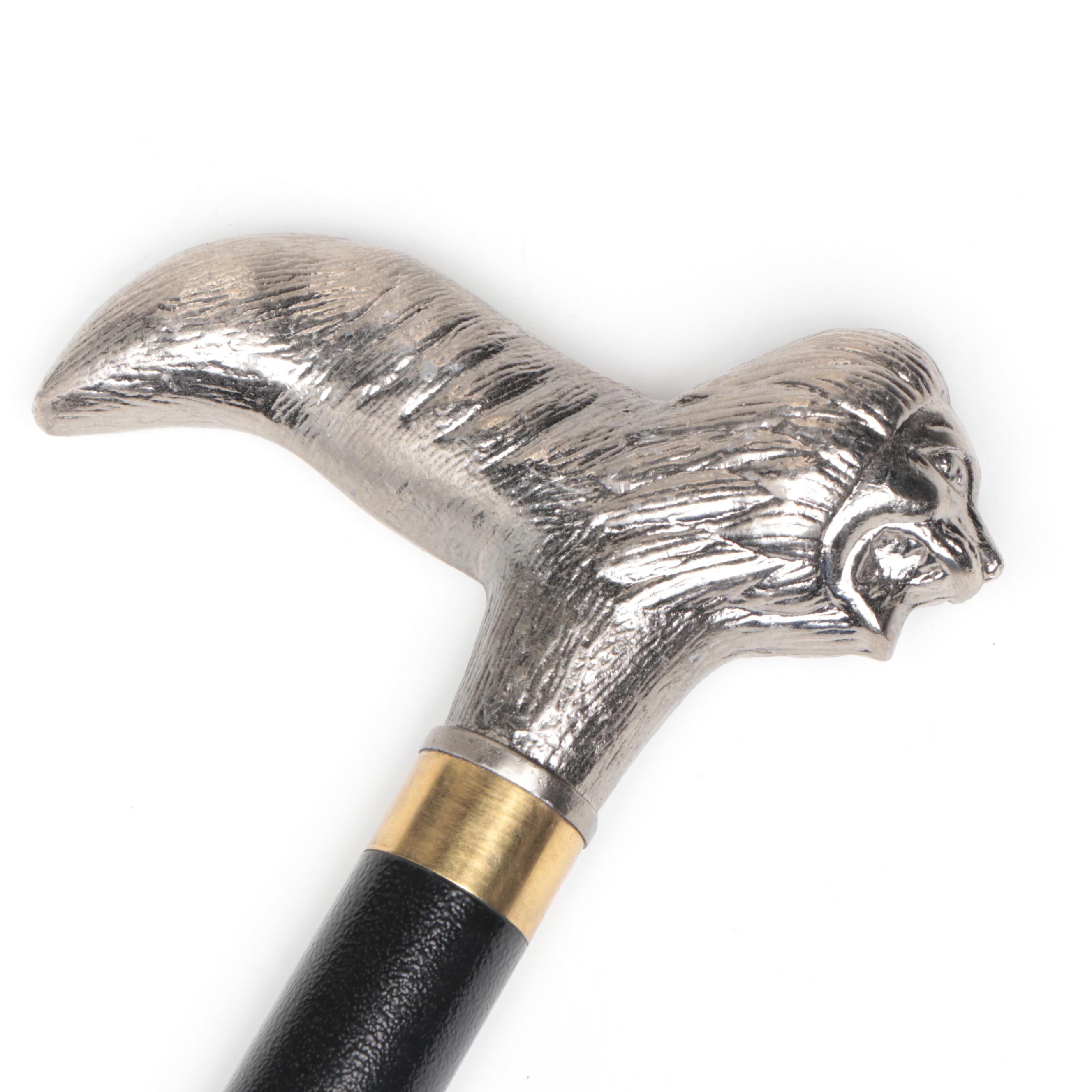 Lion Derby Handled Sword Cane