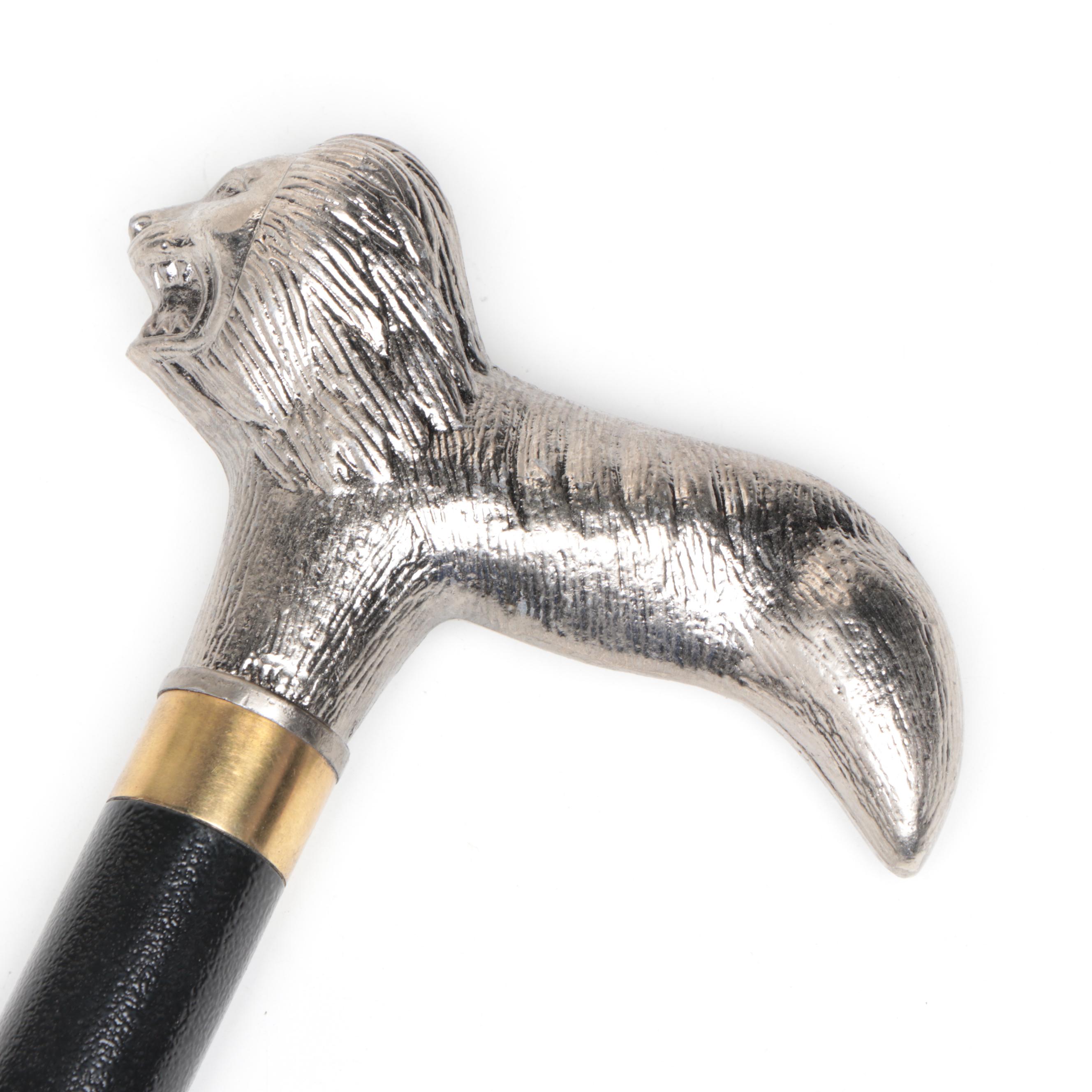 Lion Derby Handled Sword Cane