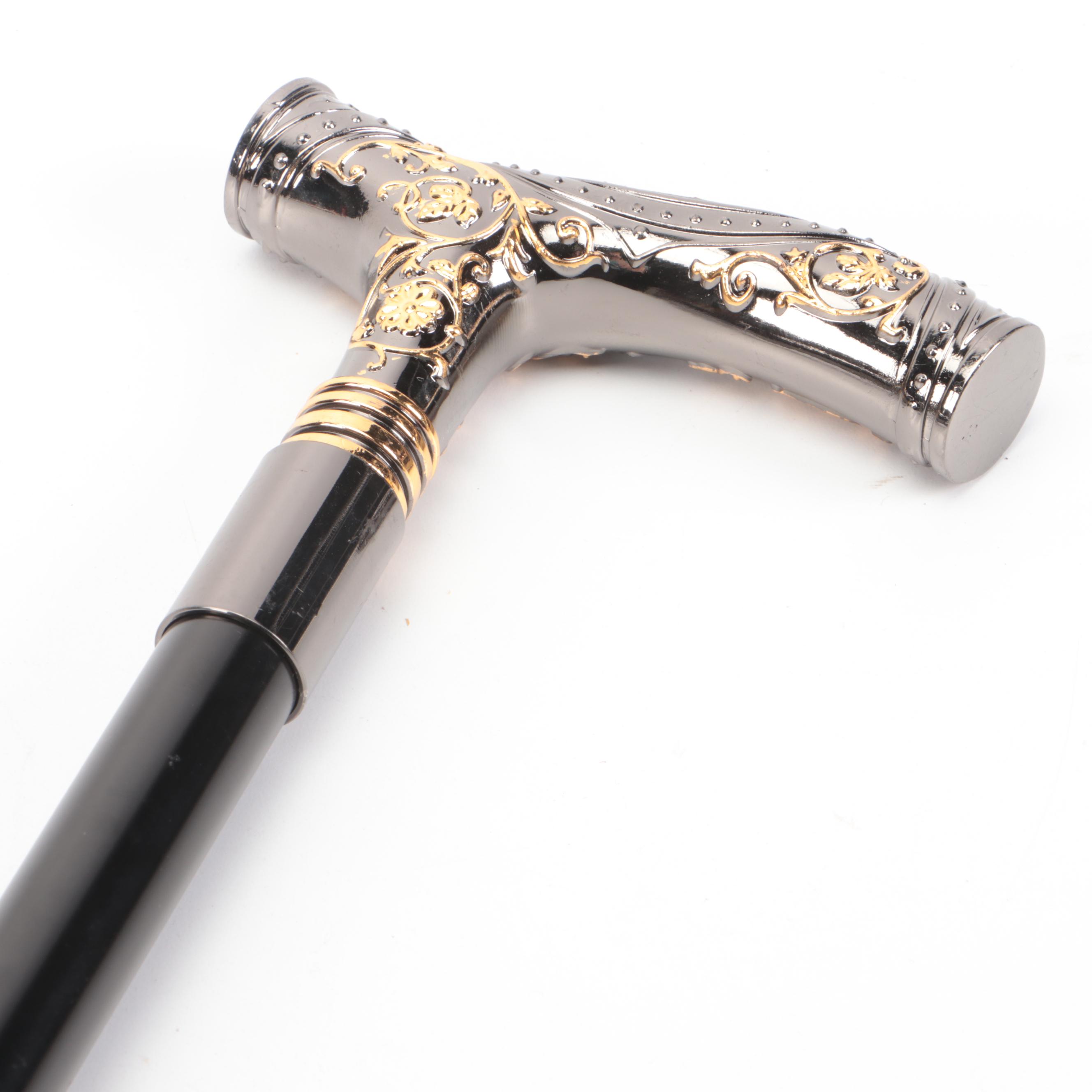 Two-Toned Derby Handled Adjustable Sword Cane