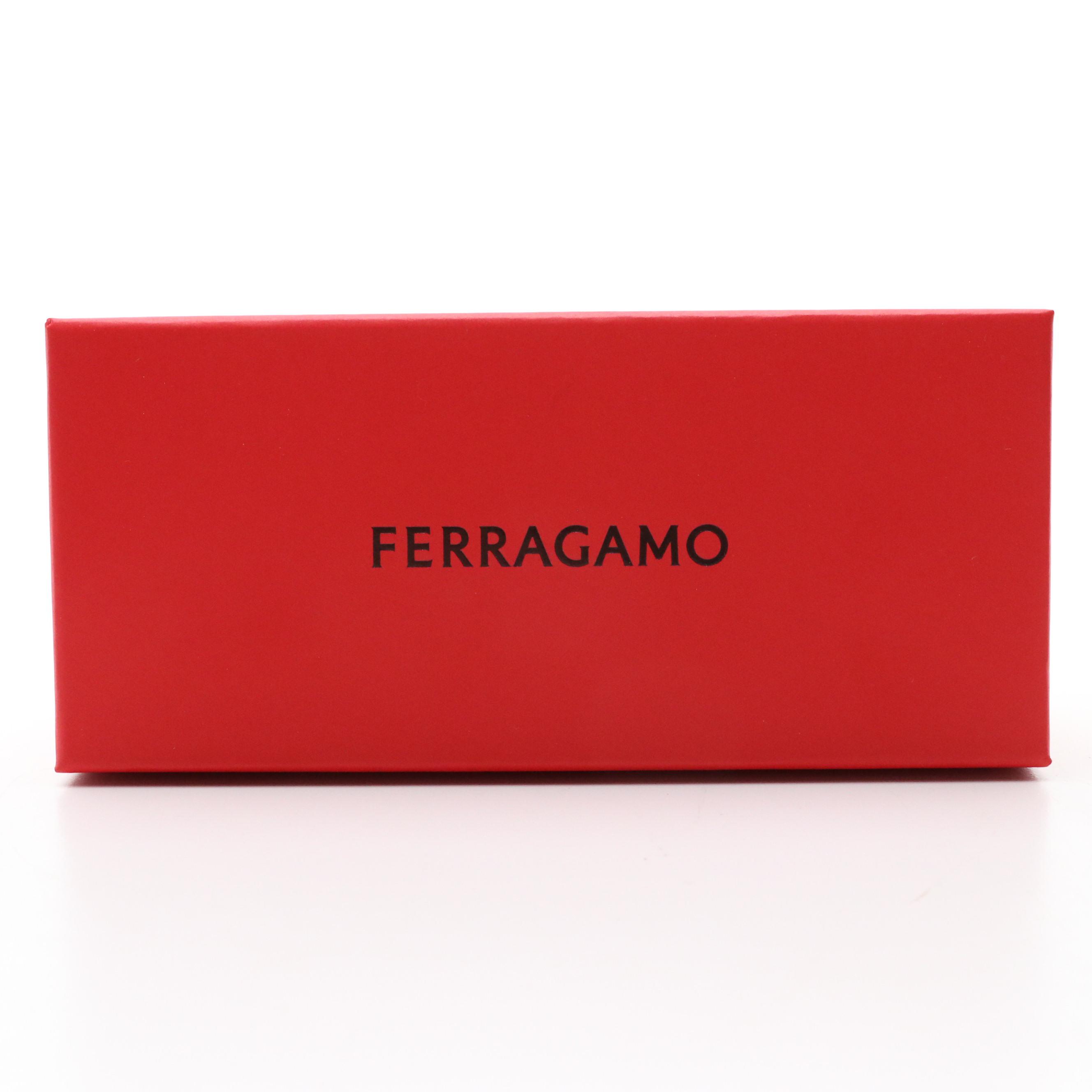 Salvatore Ferragamo SF2000S Black Cat Eye Sunglasses with Case and Box