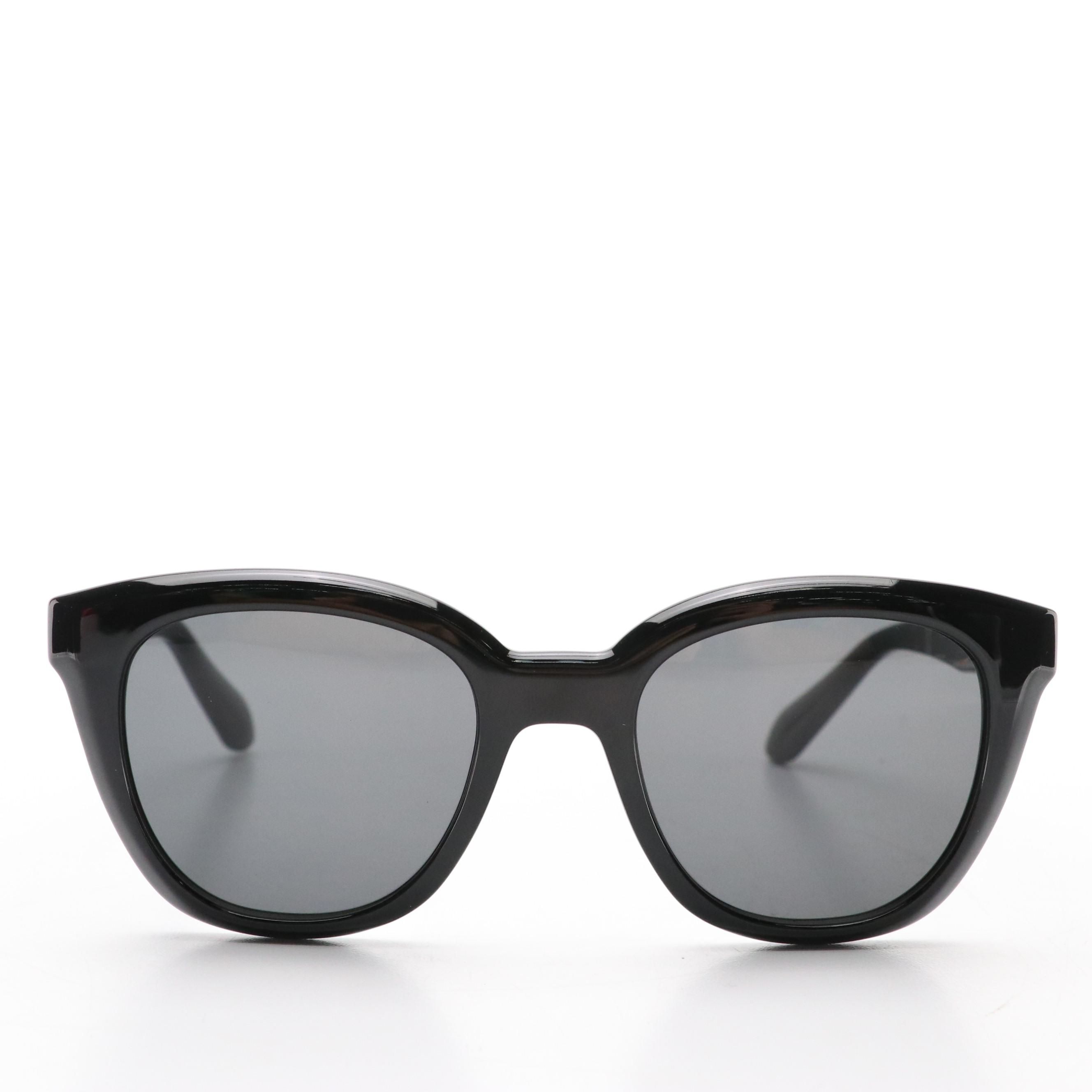 Salvatore Ferragamo SF2000S Black Cat Eye Sunglasses with Case and Box