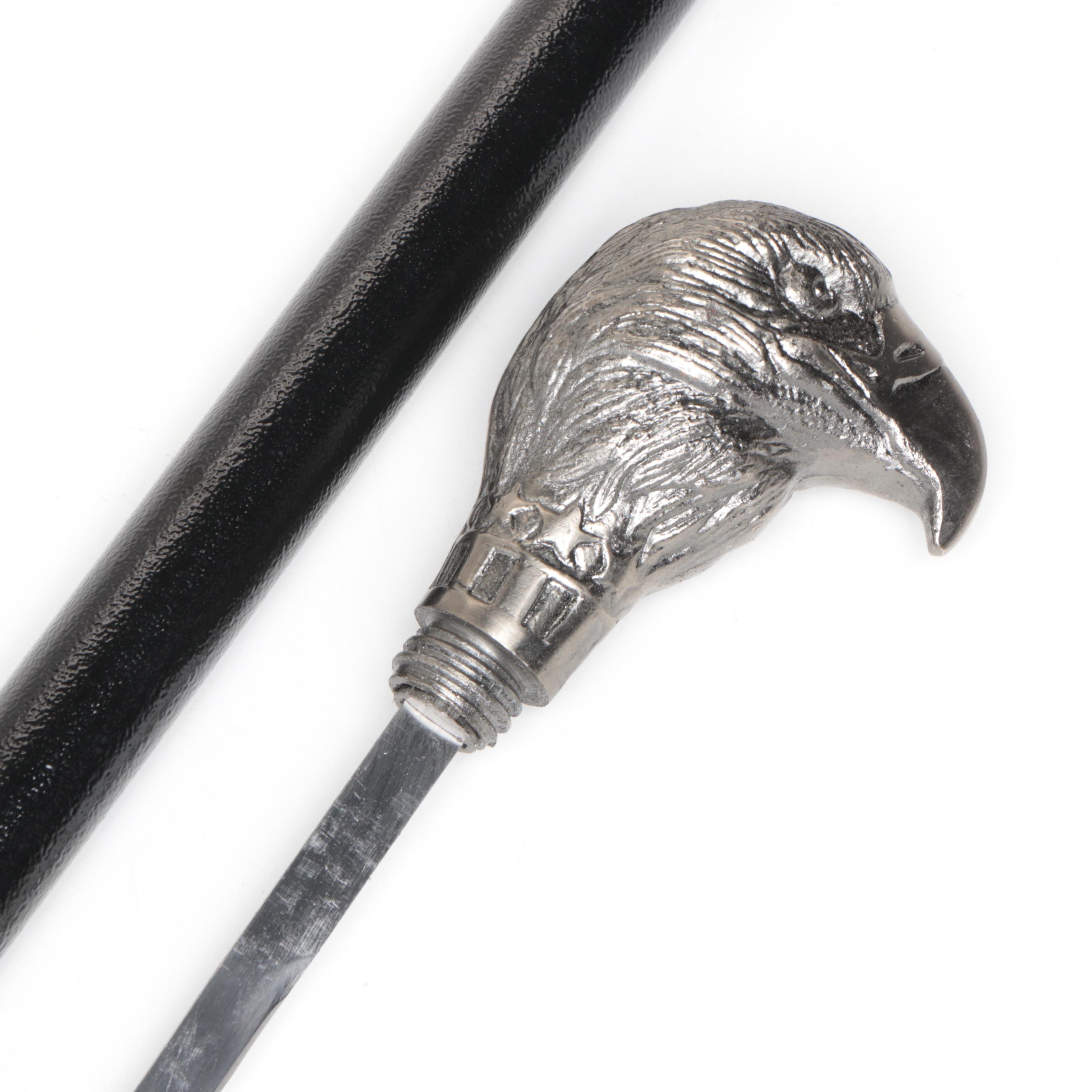 Eagle Headed Handled Sword Cane