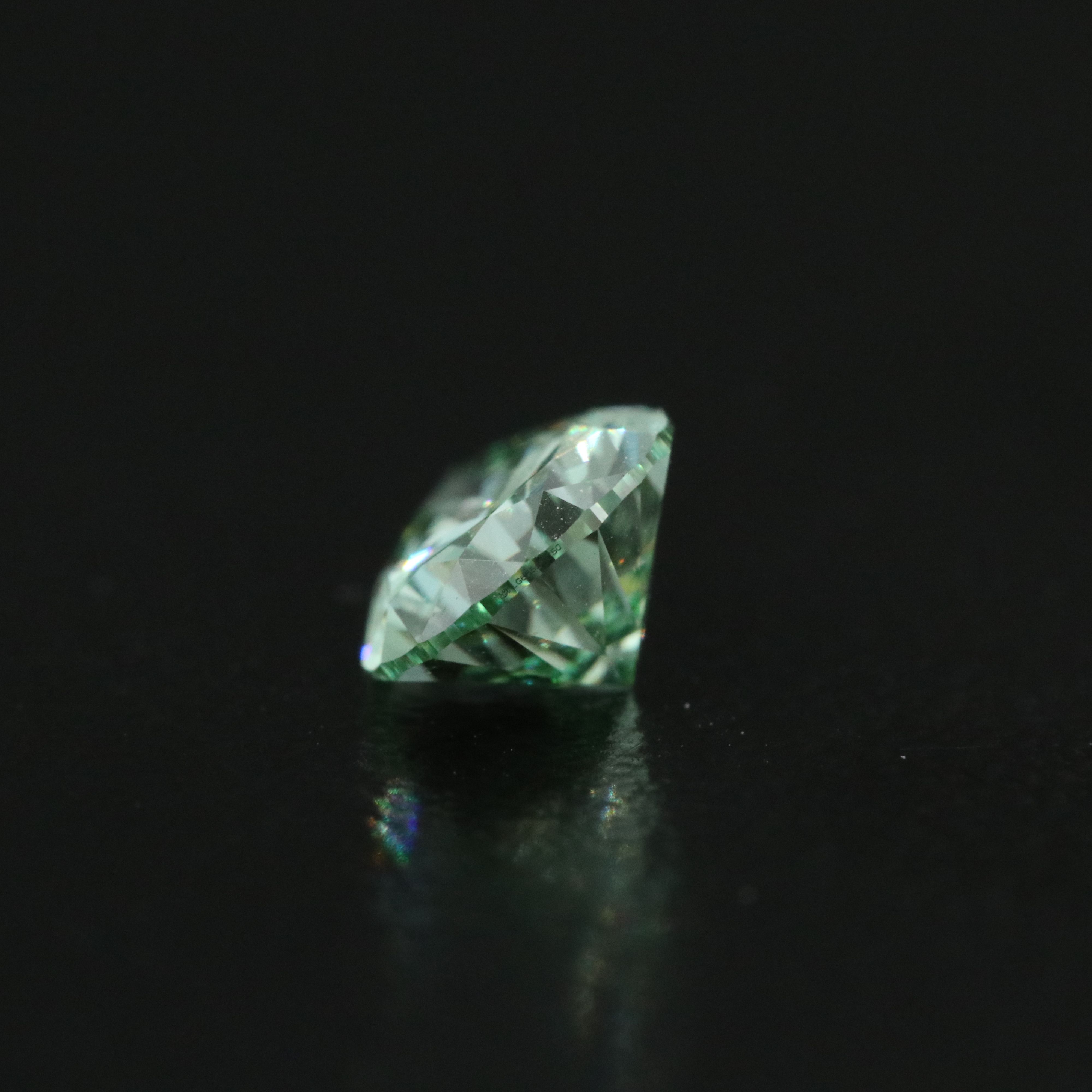 Loose 1.12 CT Lab Grown Fancy Green Diamond with IGI Report