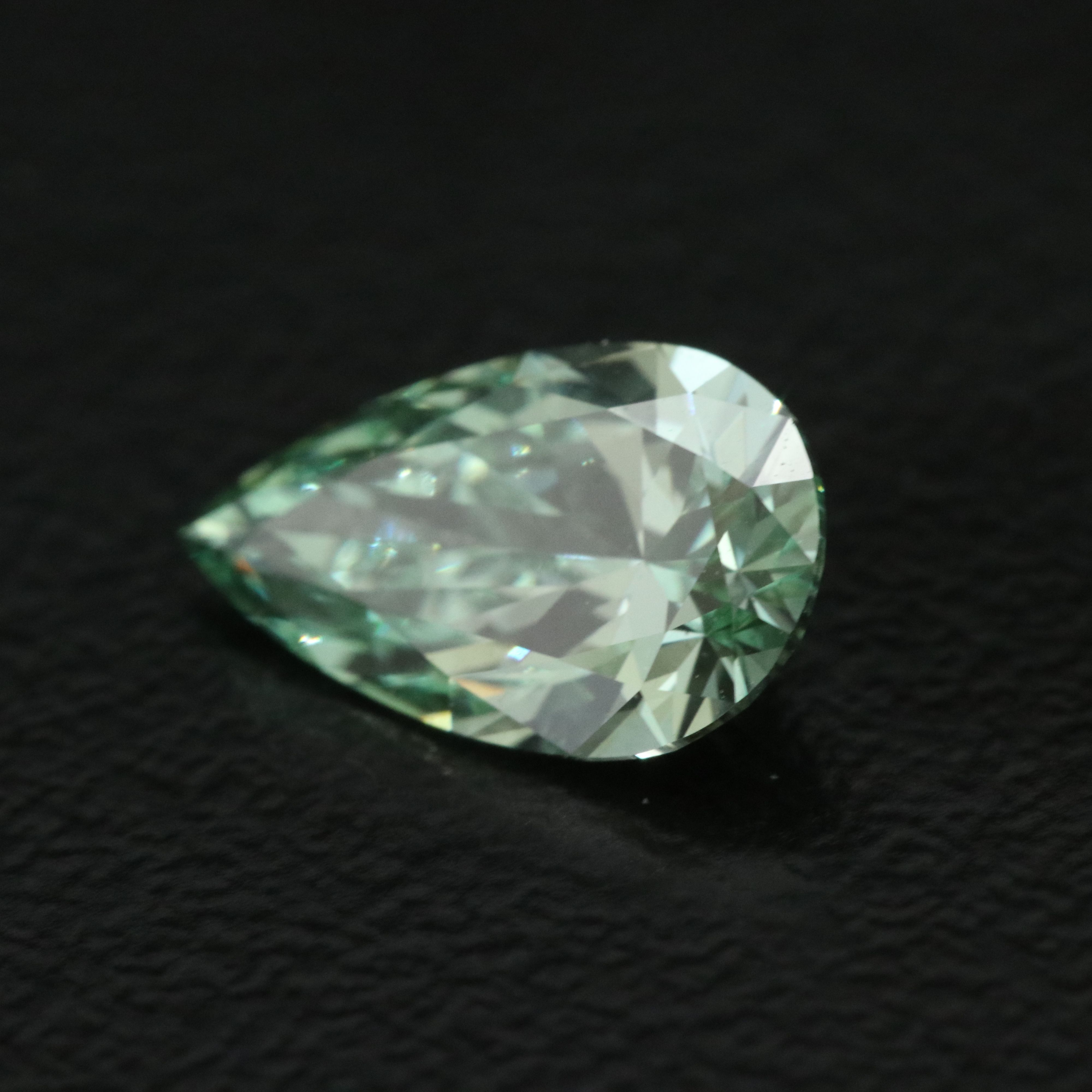 Loose 1.12 CT Lab Grown Fancy Green Diamond with IGI Report