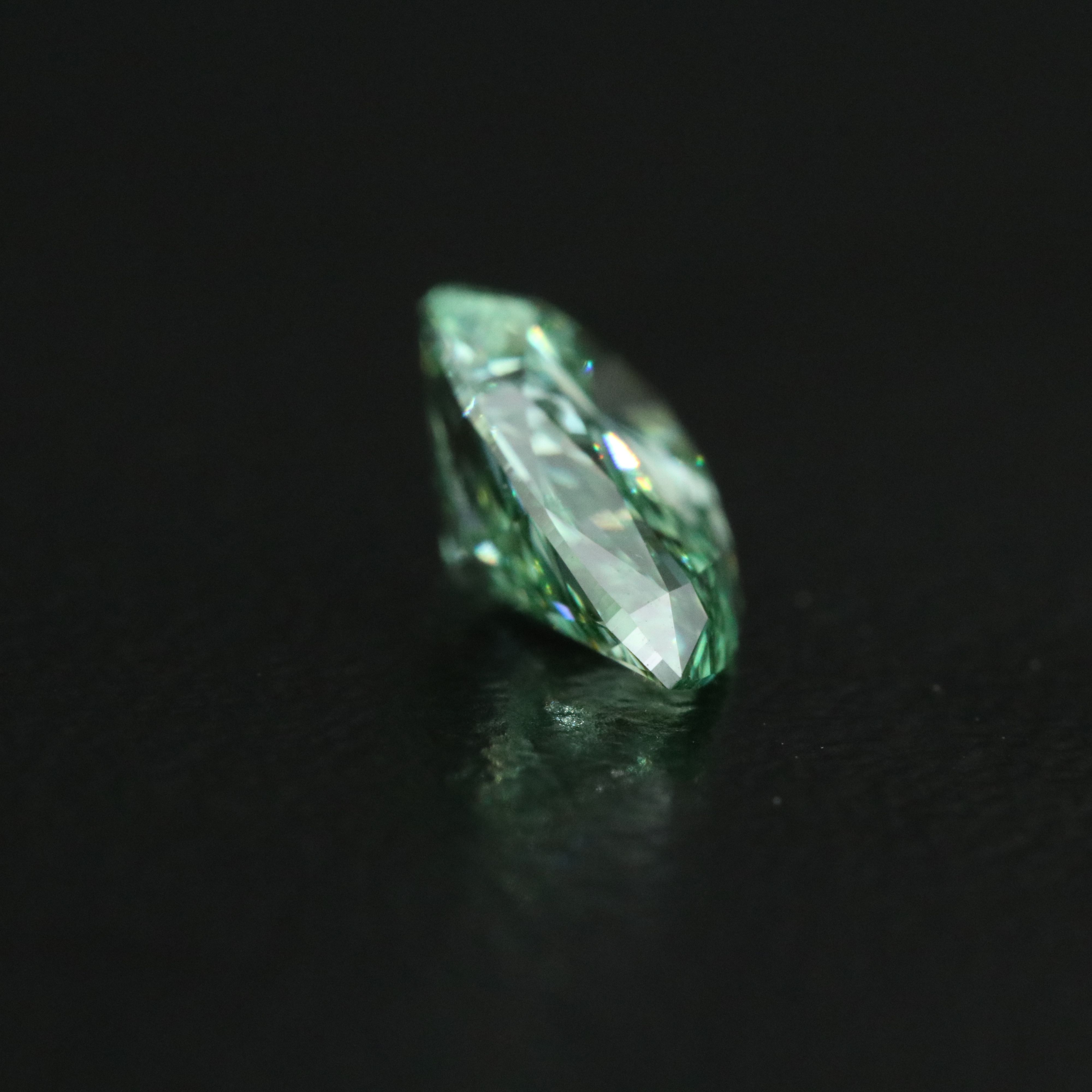 Loose 1.12 CT Lab Grown Fancy Green Diamond with IGI Report