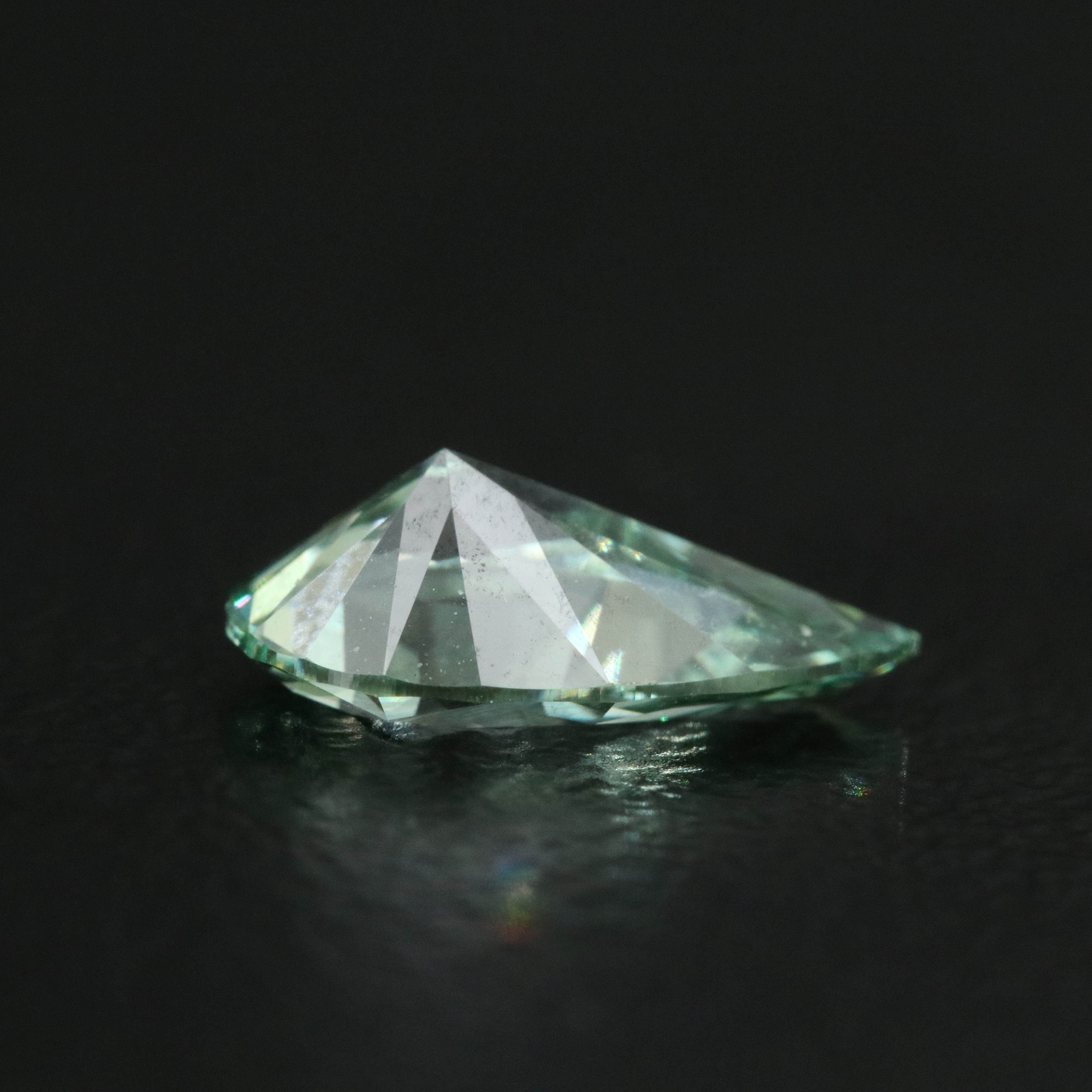 Loose 1.12 CT Lab Grown Fancy Green Diamond with IGI Report