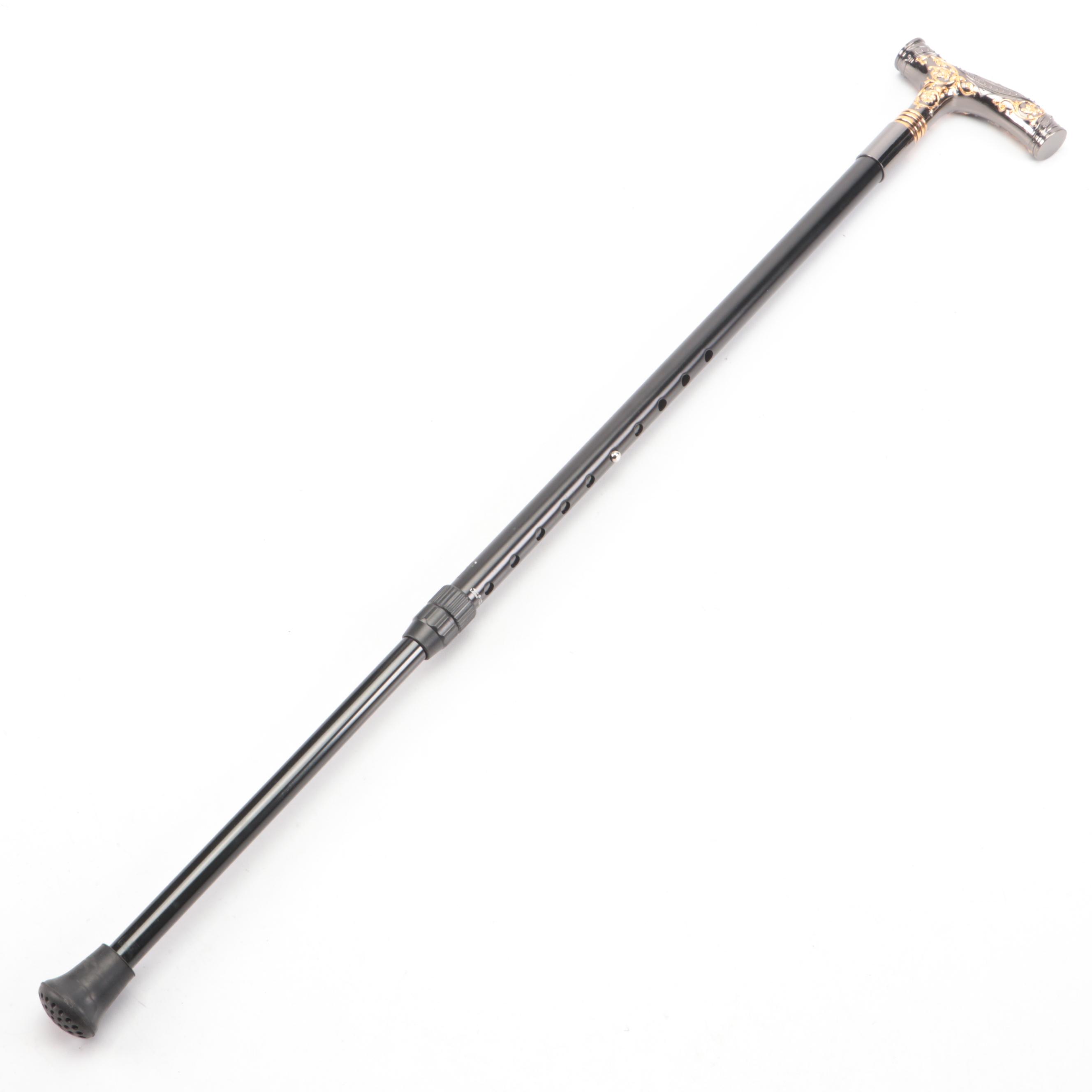 Two-Toned Derby Handled Adjustable Sword Cane