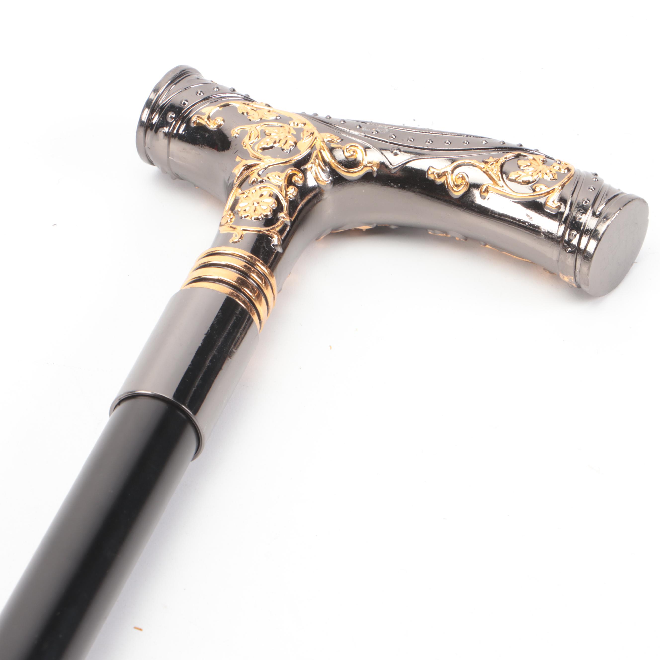 Two-Toned Derby Handled Adjustable Sword Cane