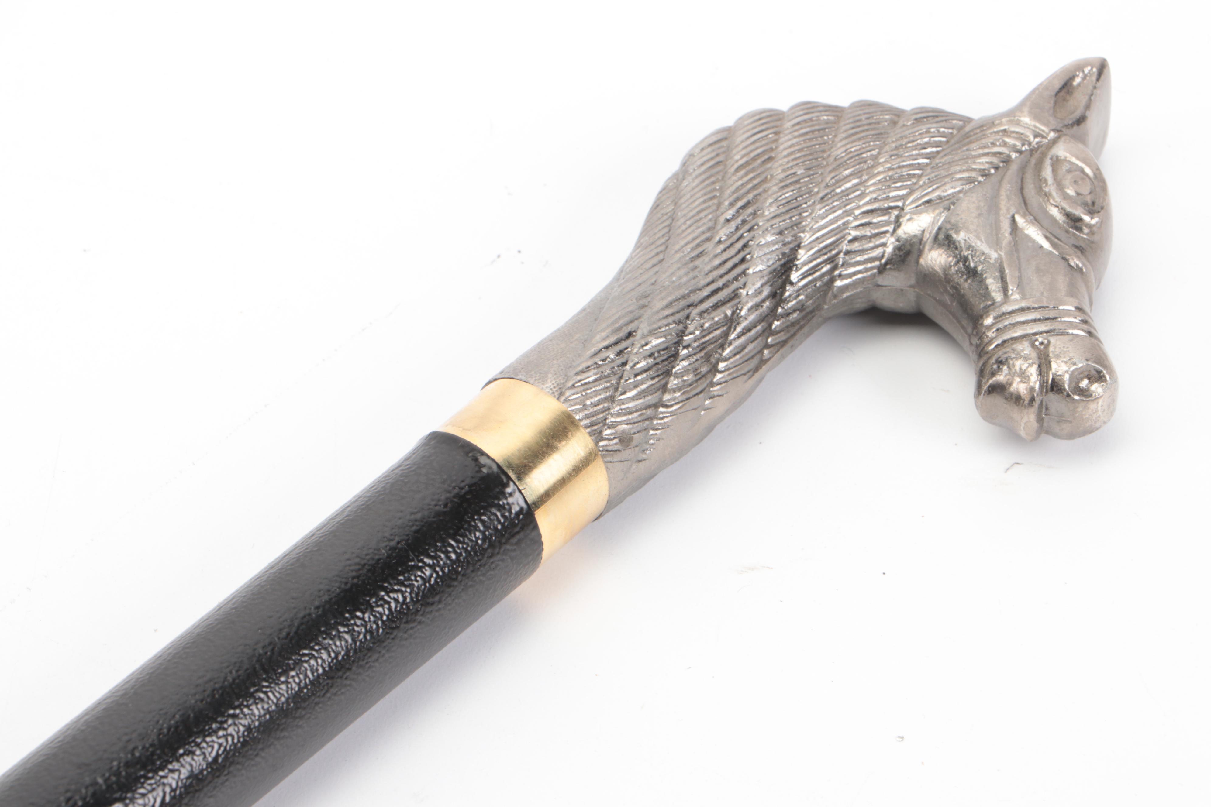 Horse Head Handled Sword Cane