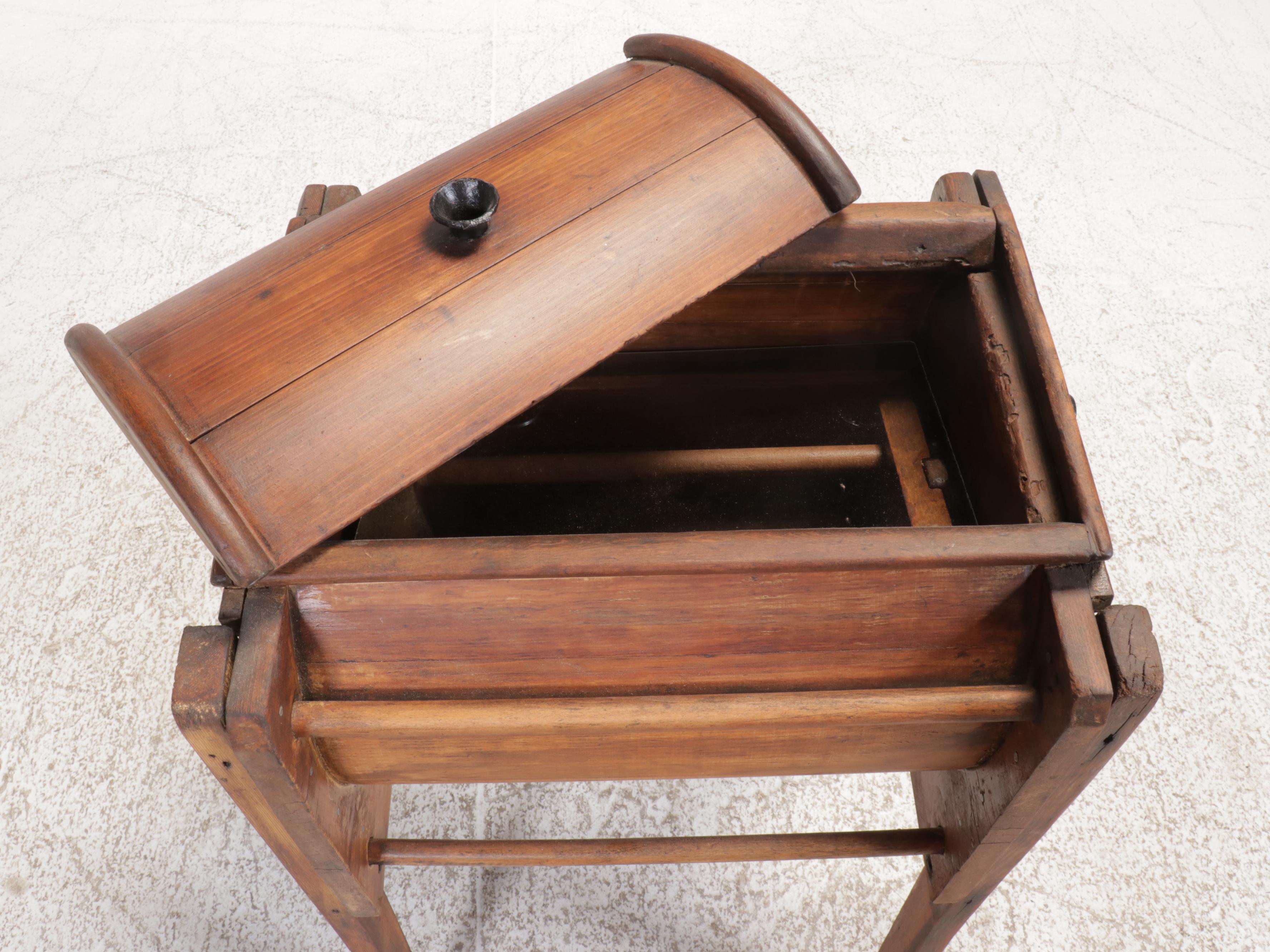 The Blanchard Churn Primitive Wood Butter Churn, 19th Century