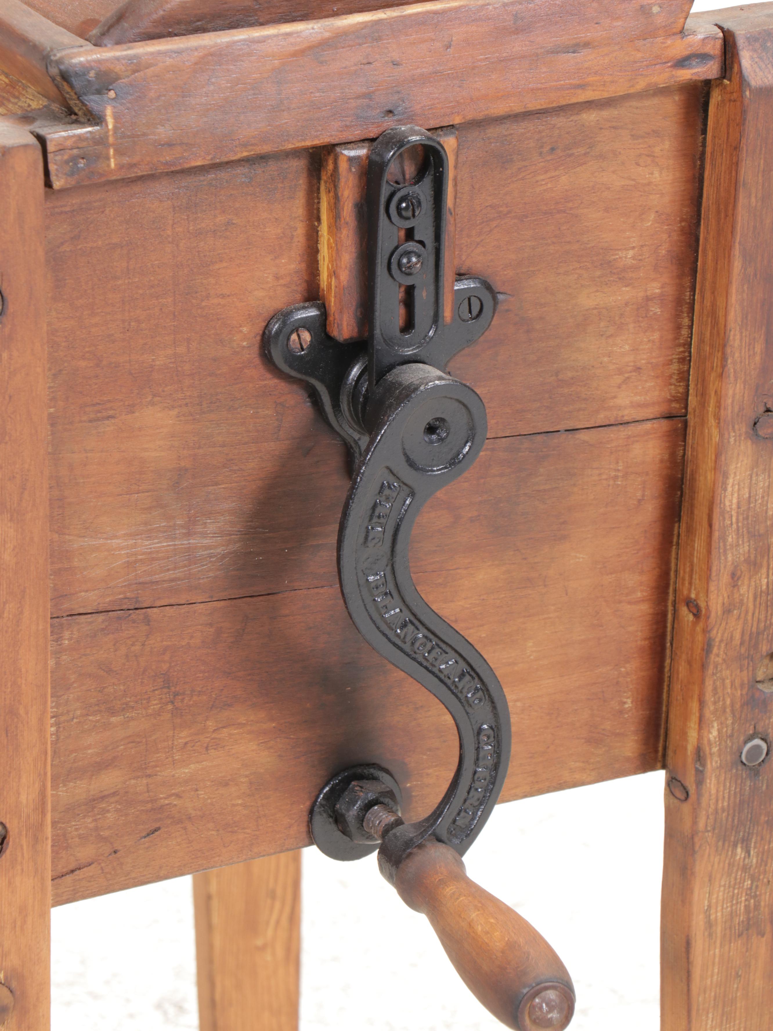 The Blanchard Churn Primitive Wood Butter Churn, 19th Century