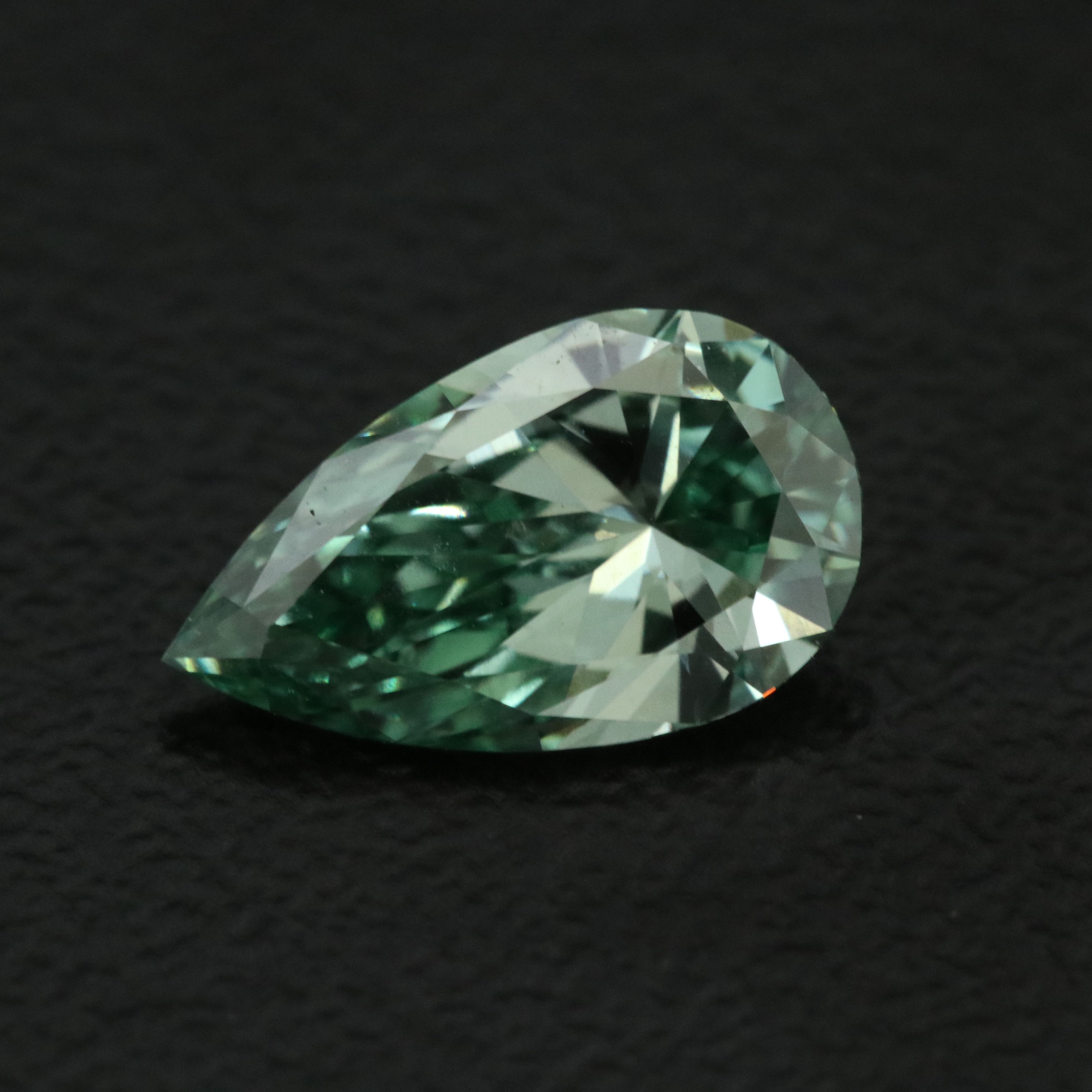 Loose 1.11 CT Lab Grown Fancy Green Diamond with IGI Report