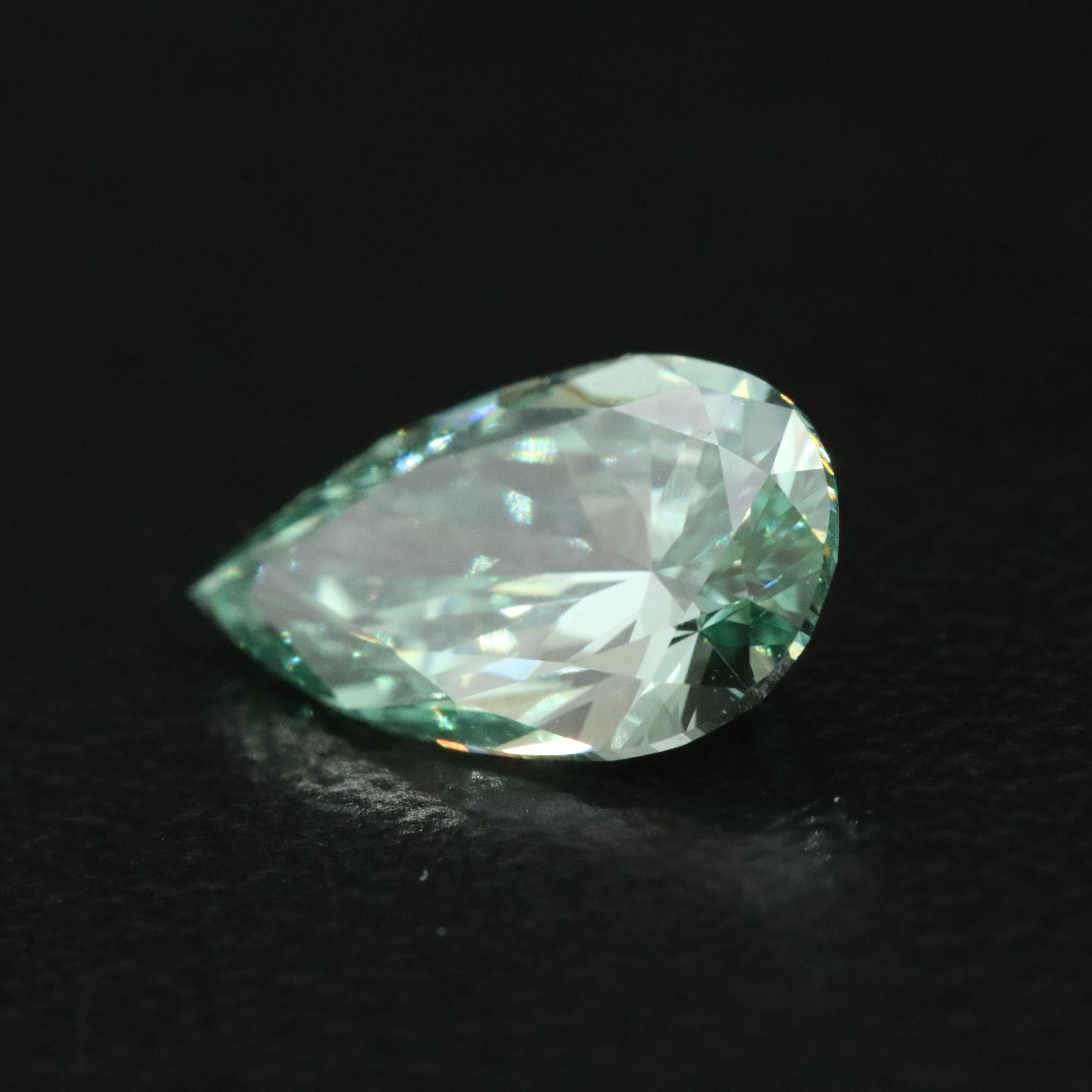Loose 1.11 CT Lab Grown Fancy Green Diamond with IGI Report