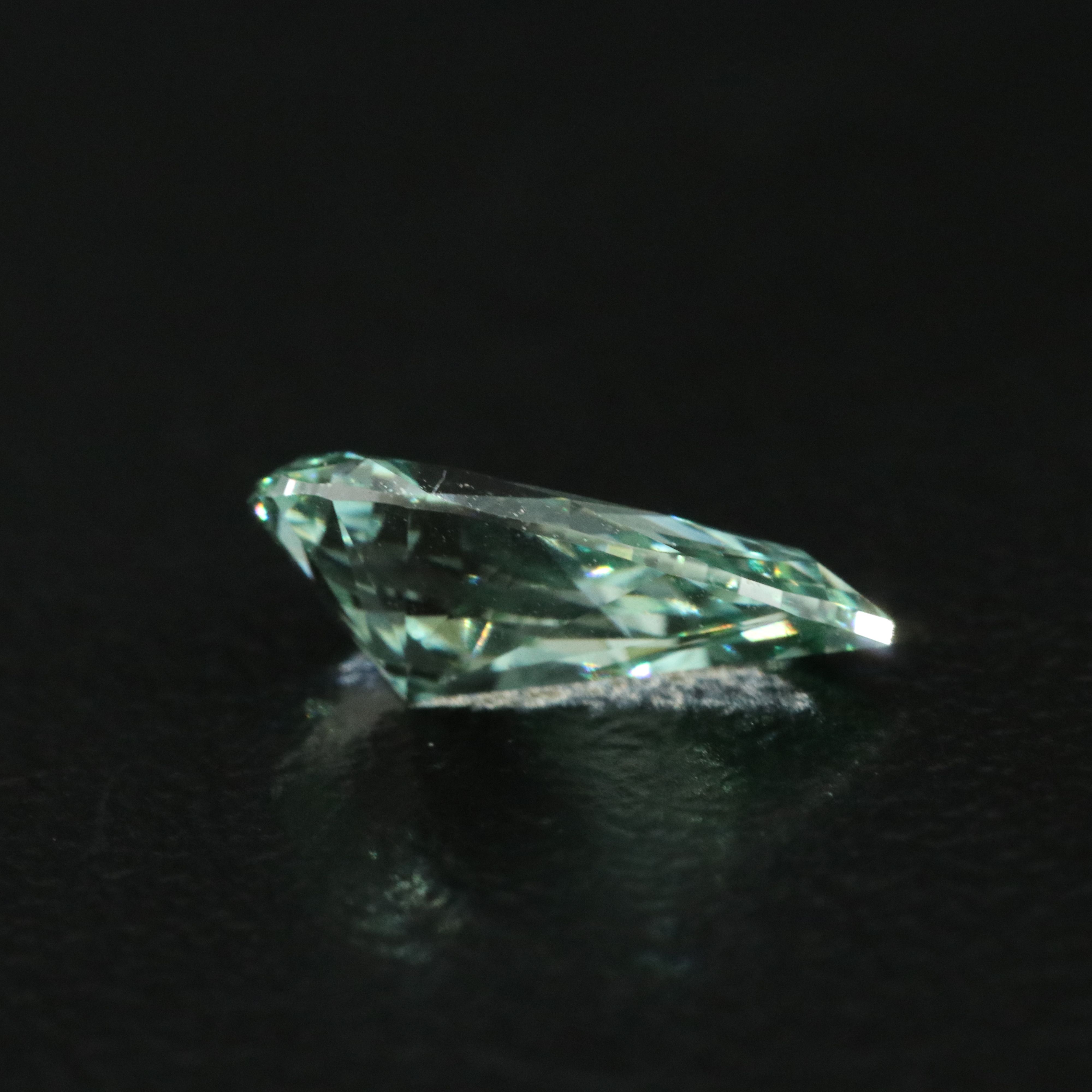 Loose 1.11 CT Lab Grown Fancy Green Diamond with IGI Report