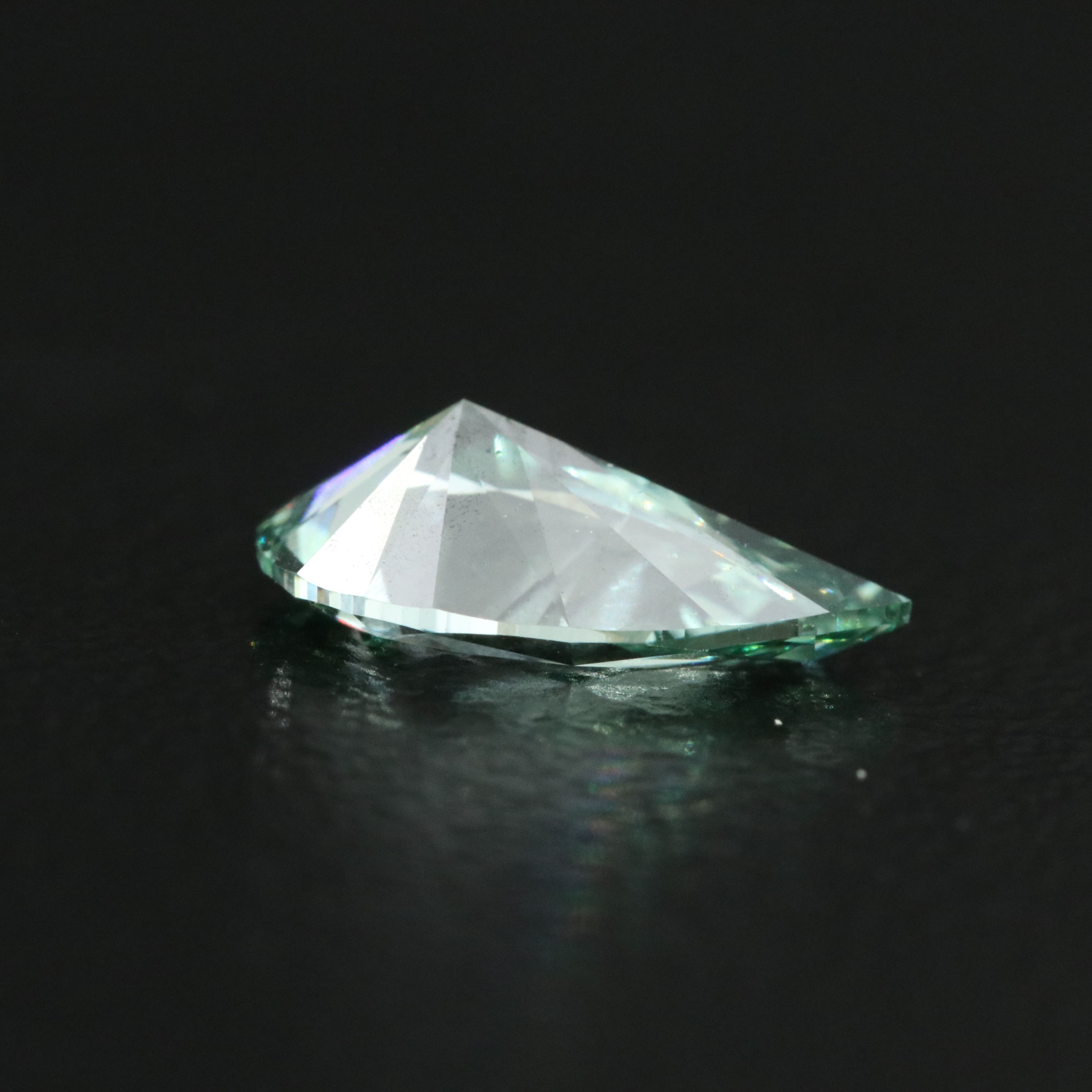 Loose 1.11 CT Lab Grown Fancy Green Diamond with IGI Report