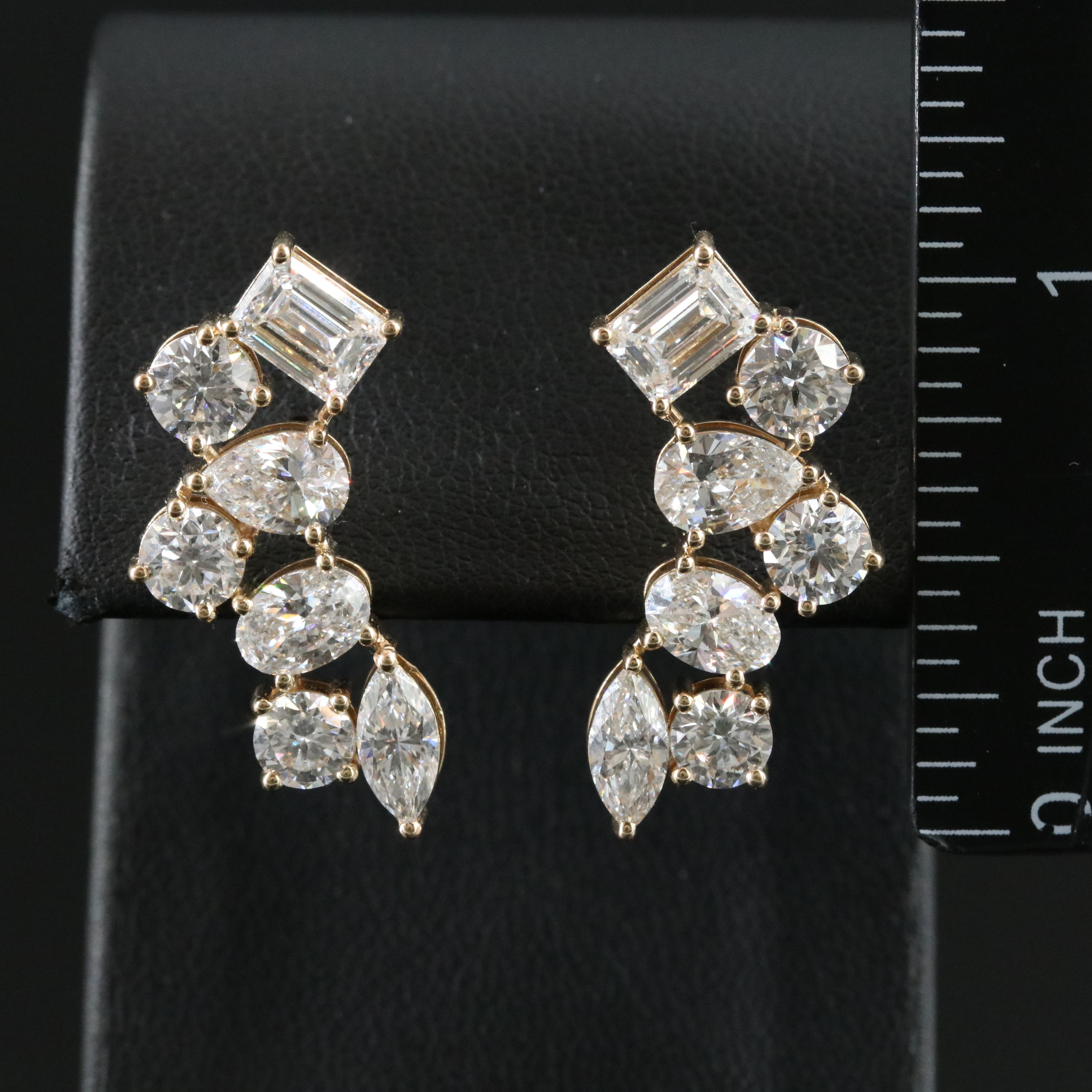 14K 6.23 CTW Lab Grown Diamond Earrings
