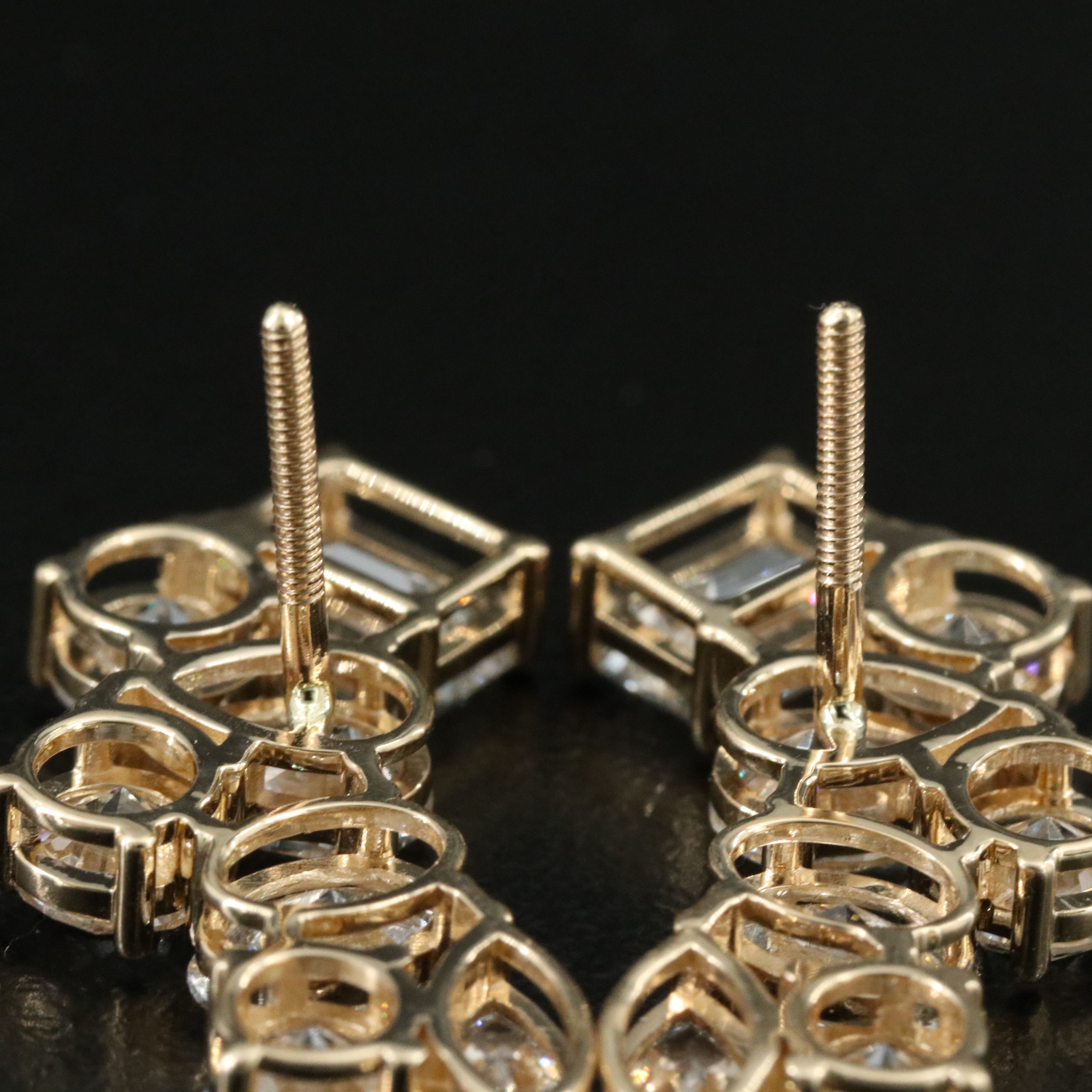 14K 6.23 CTW Lab Grown Diamond Earrings