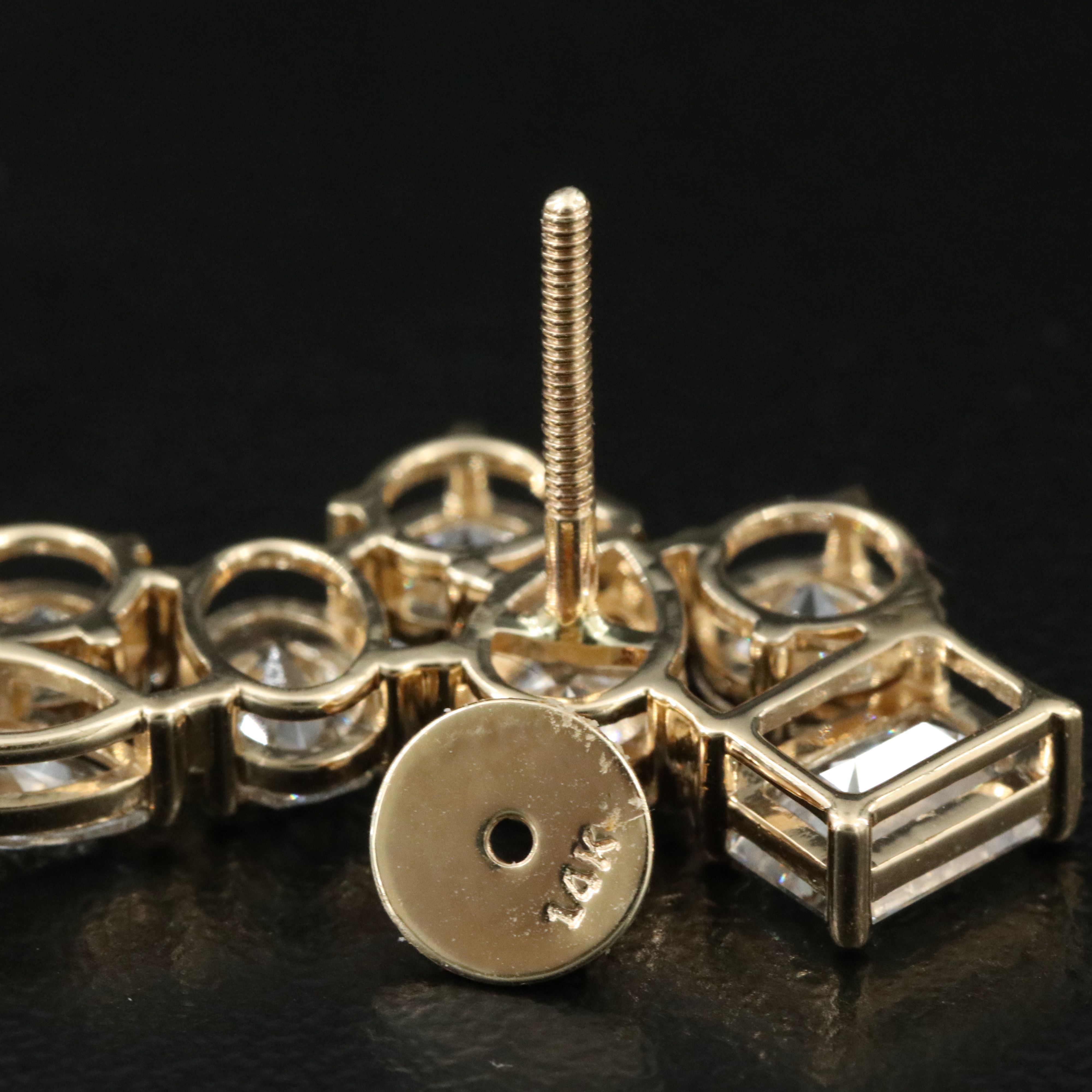 14K 6.23 CTW Lab Grown Diamond Earrings