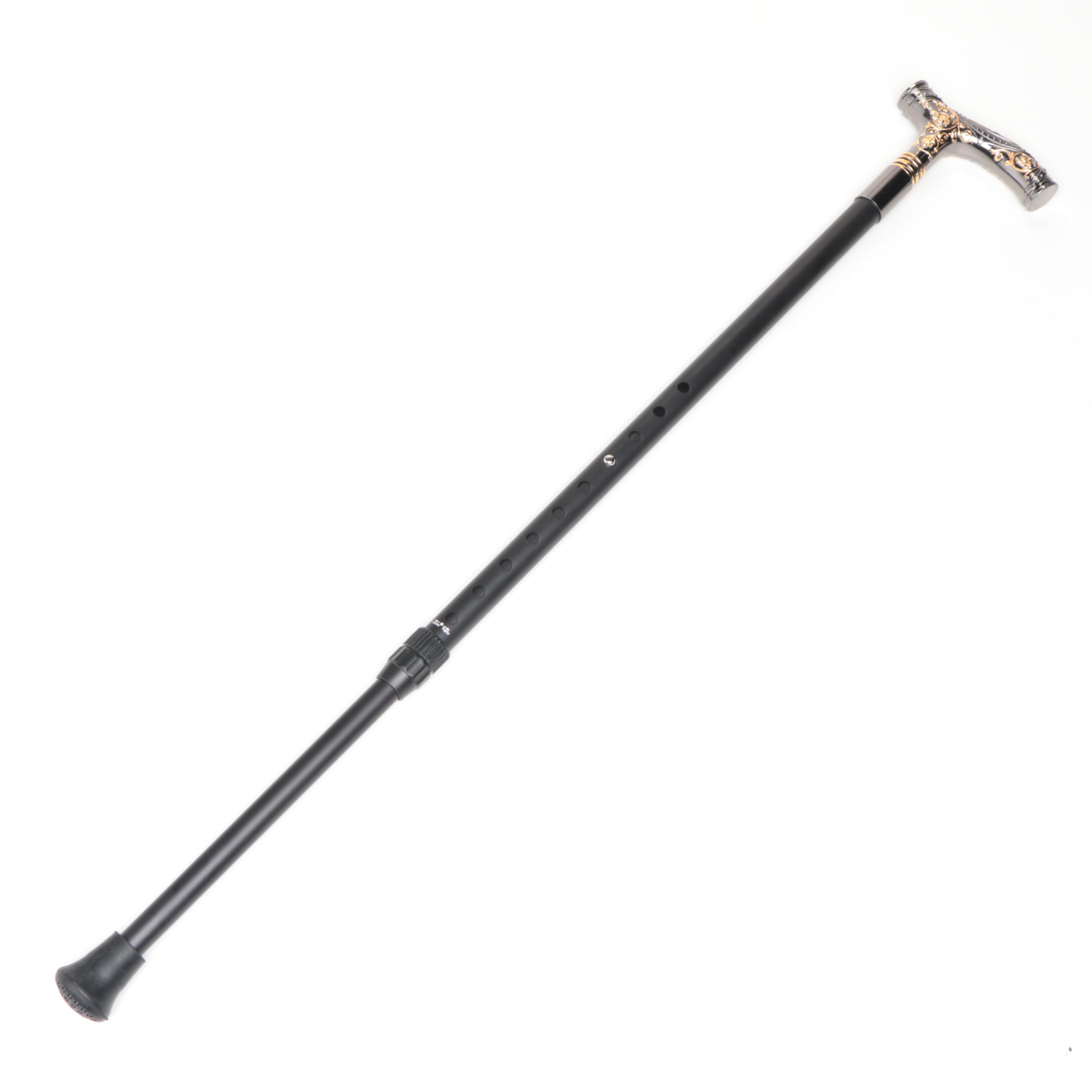 Two-Toned Derby Handled Adjustable Sword Cane