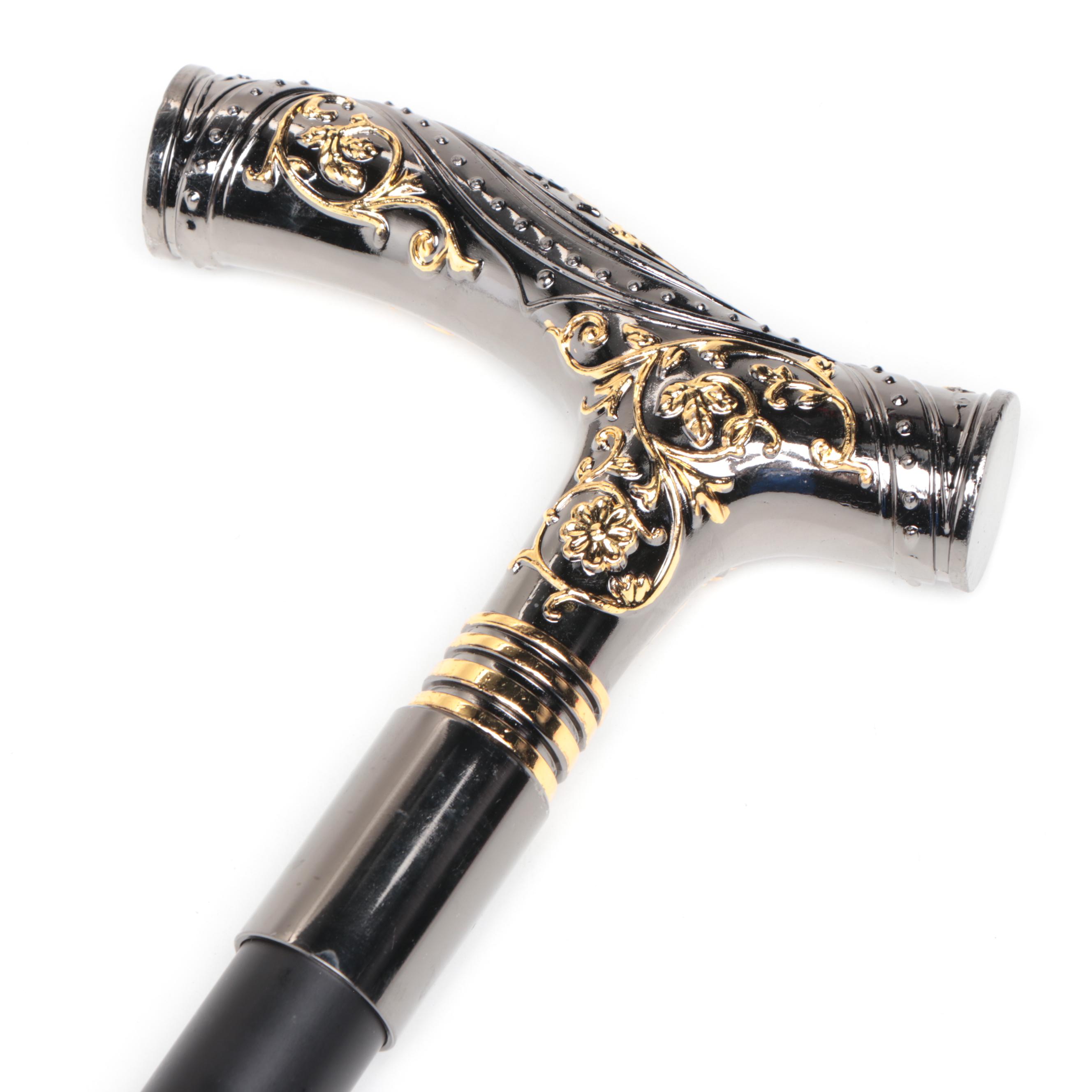 Two-Toned Derby Handled Adjustable Sword Cane