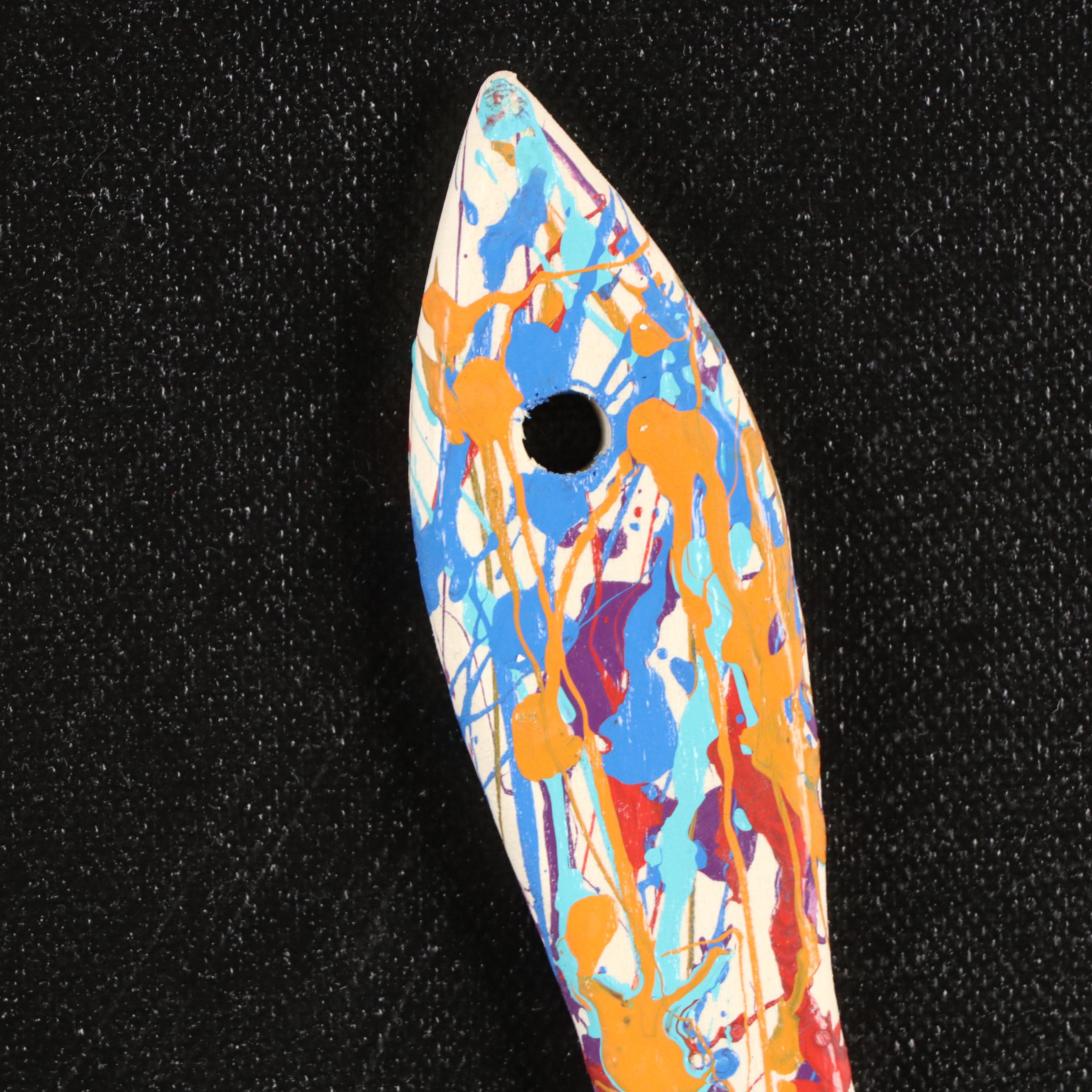 E.M. Zax Modernist Mixed Media Painting, 2024