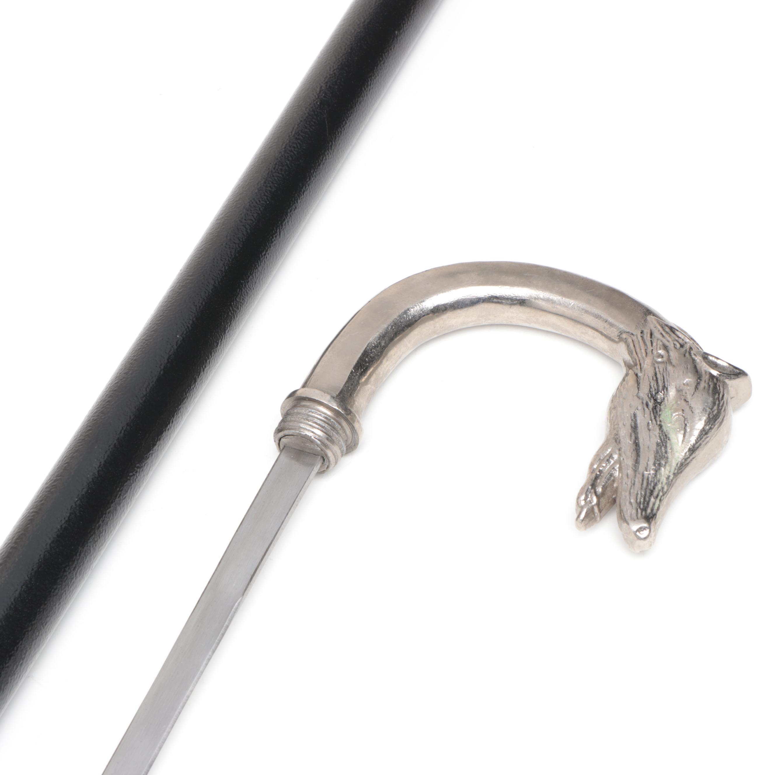 Fox Handled Sword Cane