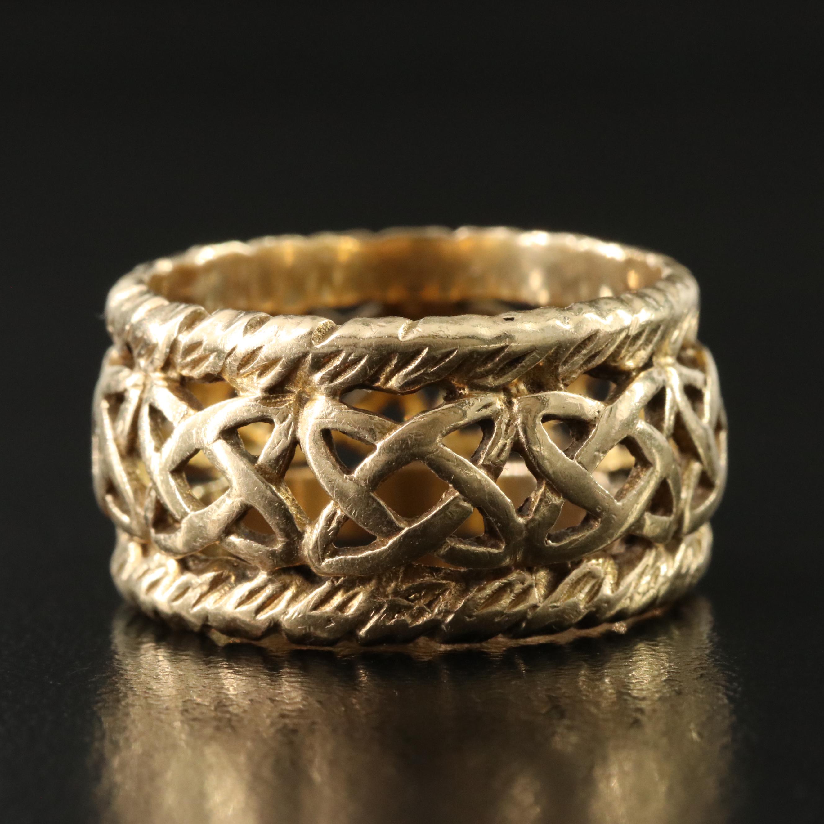14K Celtic Knot Band