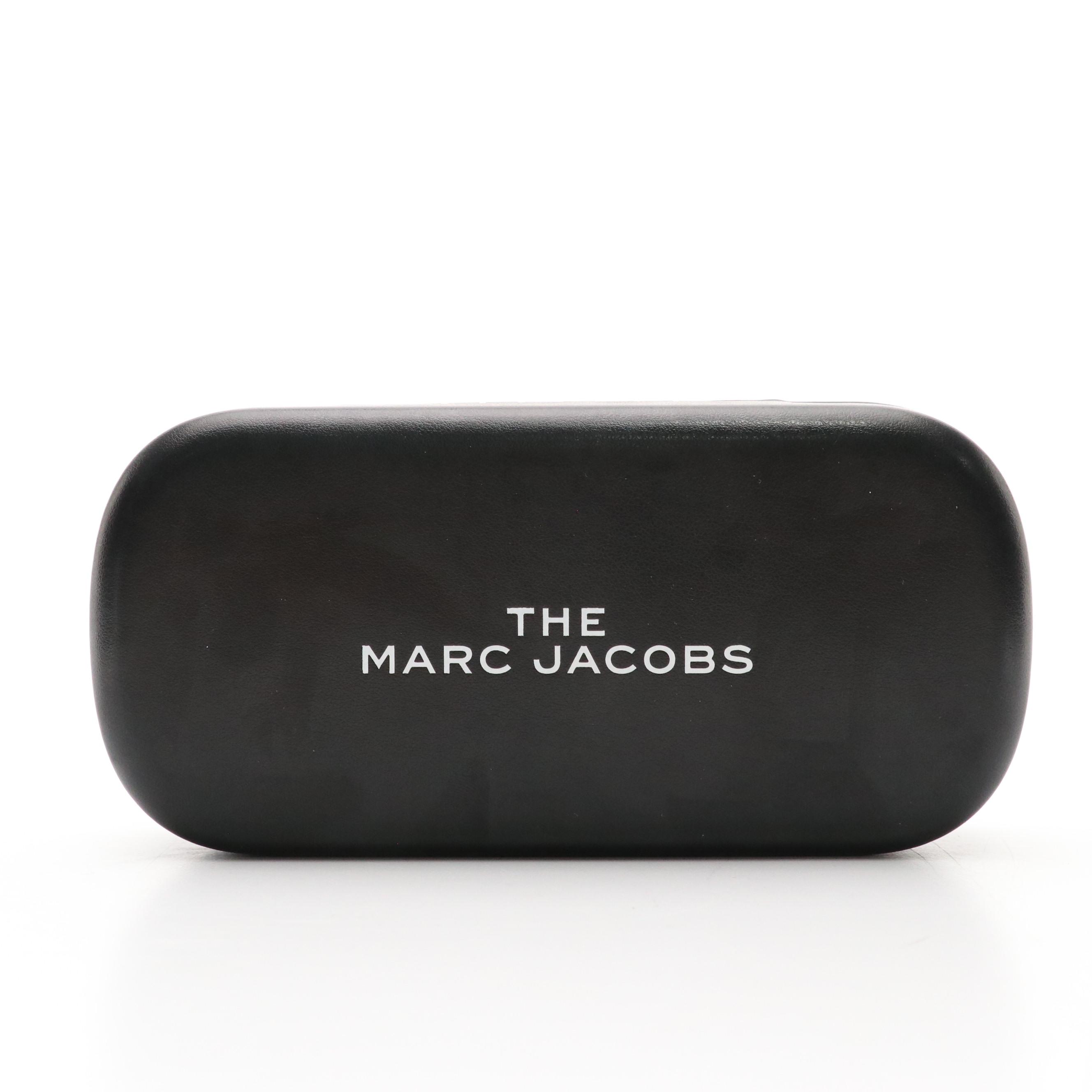 Marc Jacobs MARC520/S Black and White Striped Oval Sunglasses with Case