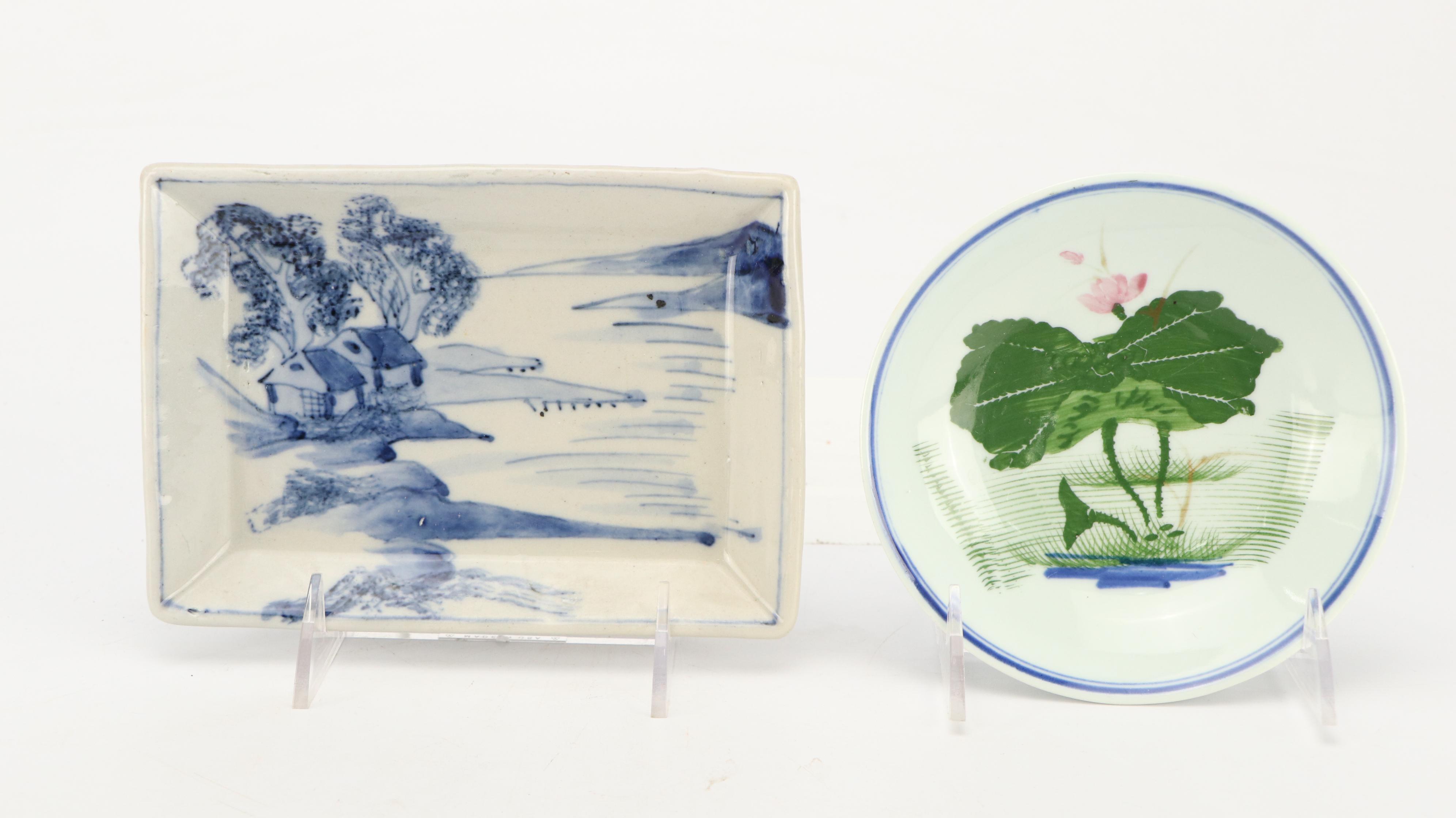 Japanese Yoshinoya Restaurant Tea Bowl with Chinese Ceramic Teapots and More