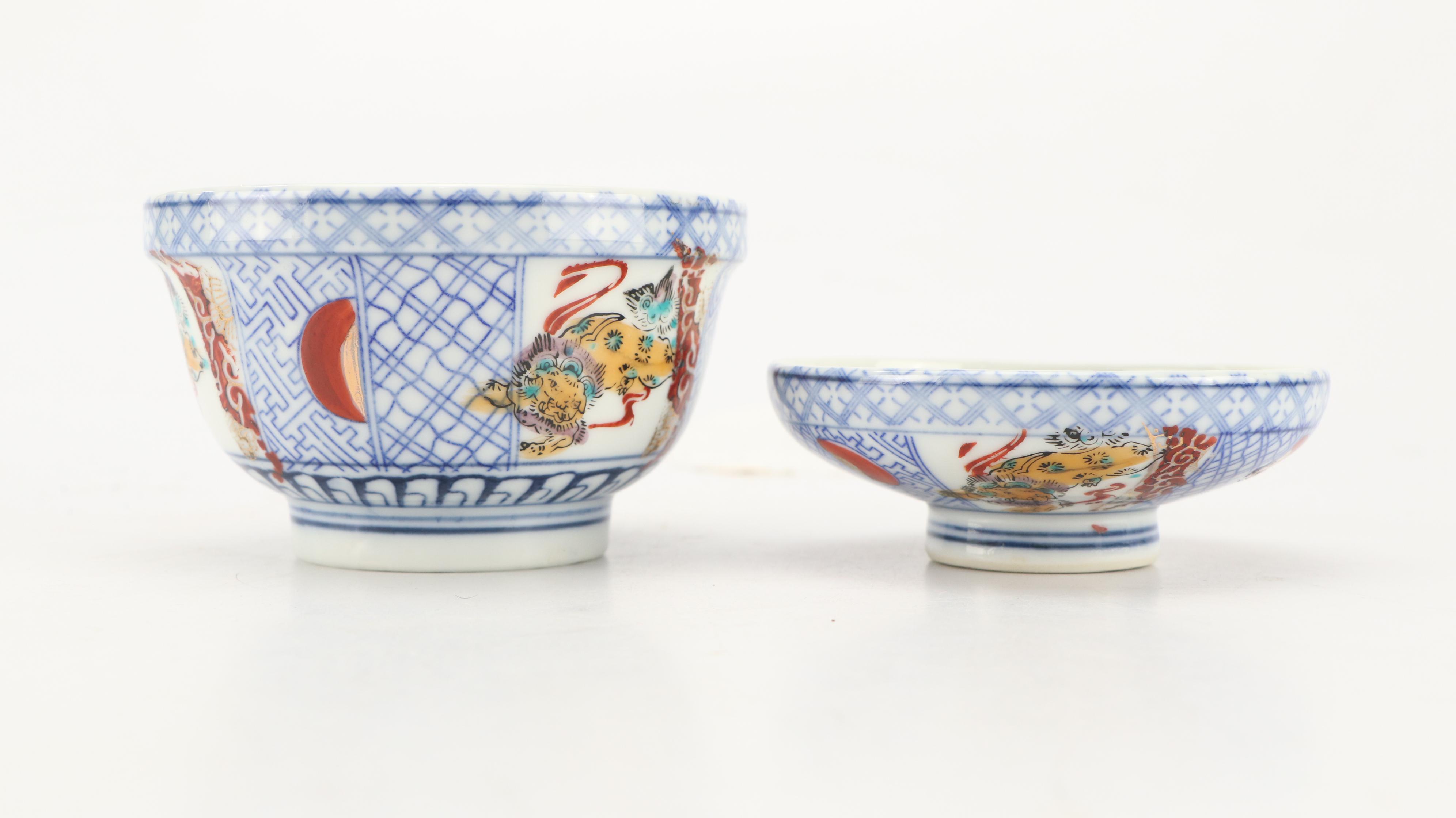 Japanese Yoshinoya Restaurant Tea Bowl with Chinese Ceramic Teapots and More