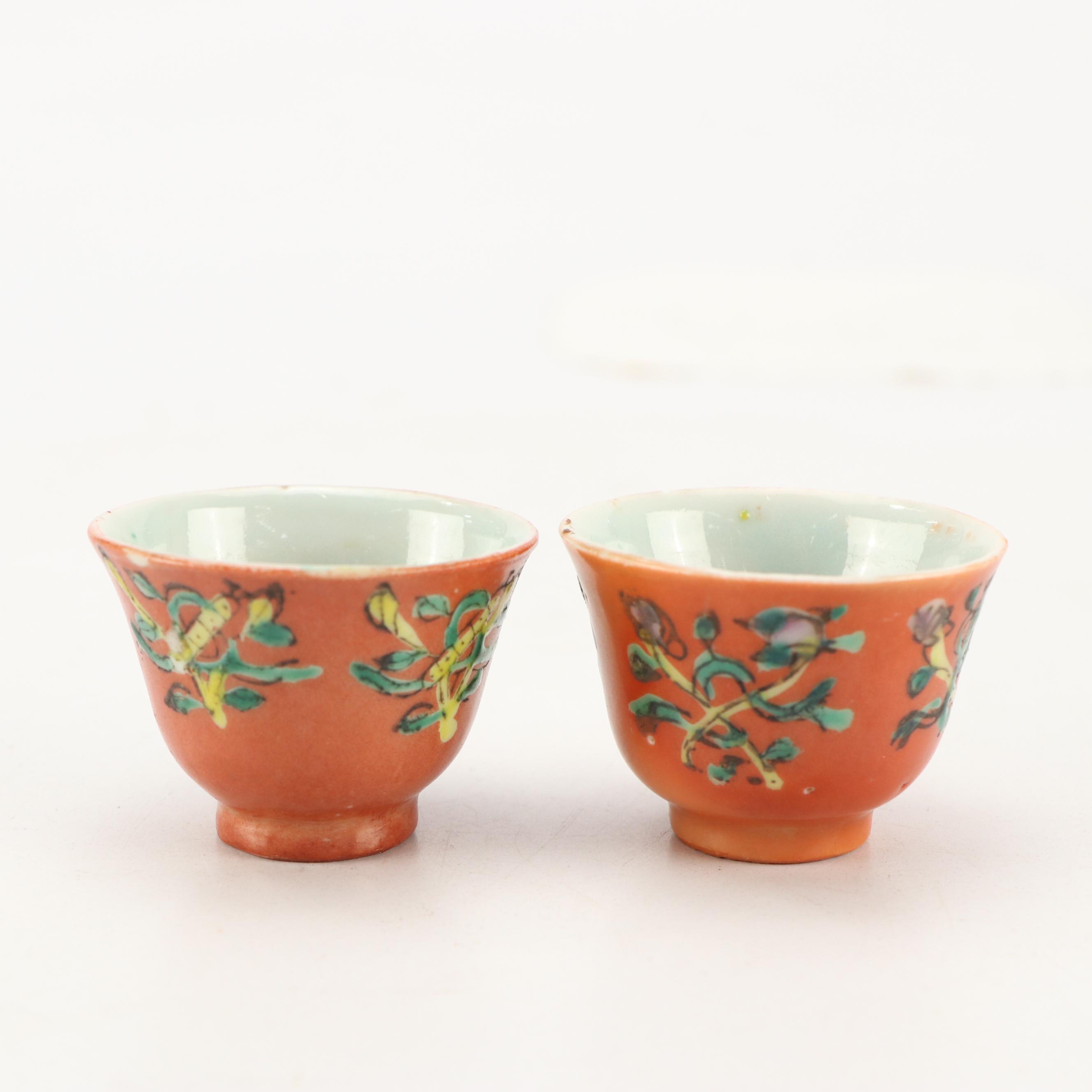 Japanese Yoshinoya Restaurant Tea Bowl with Chinese Ceramic Teapots and More