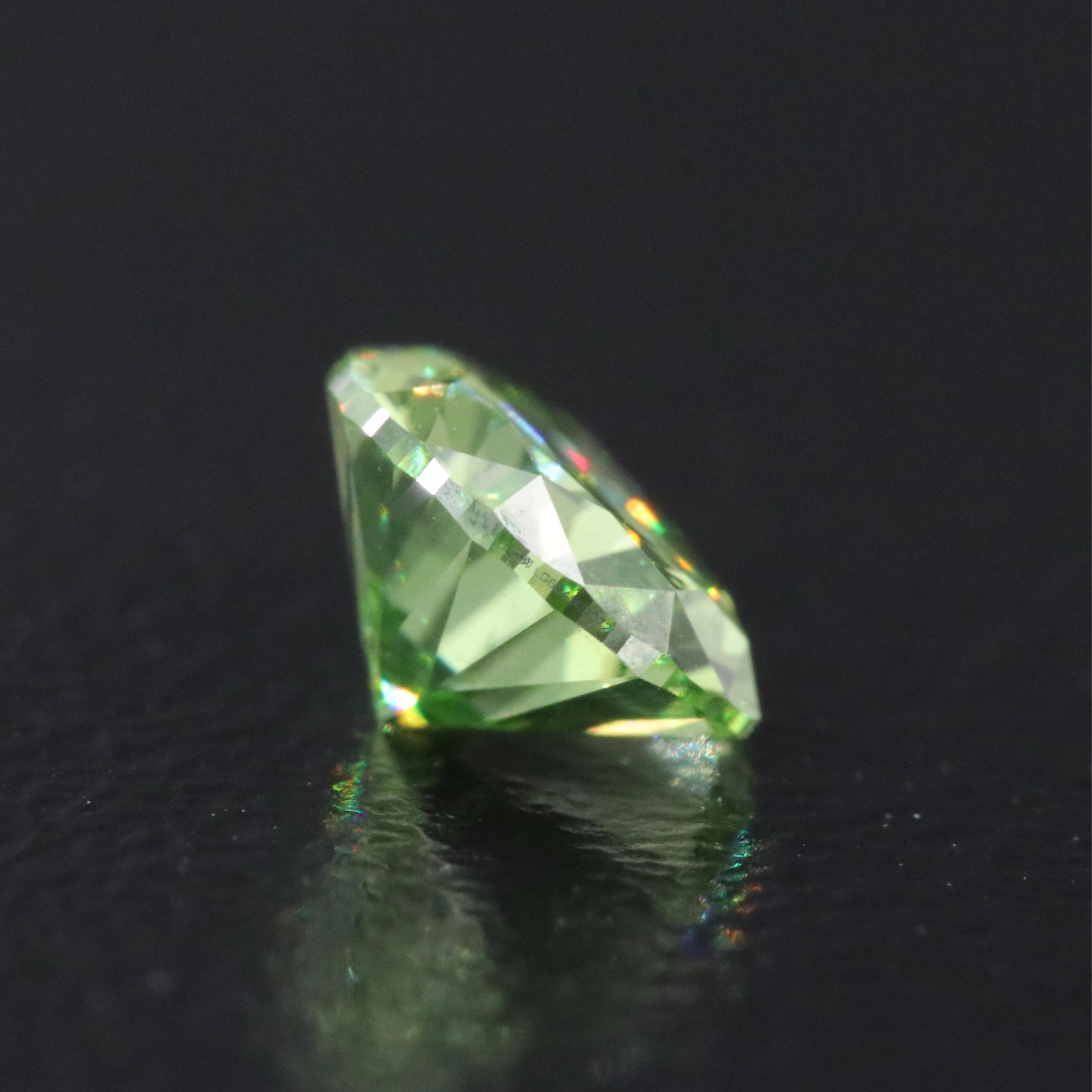 Loose 1.11 CT Lab Grown Fancy Green Diamond with IGI Report